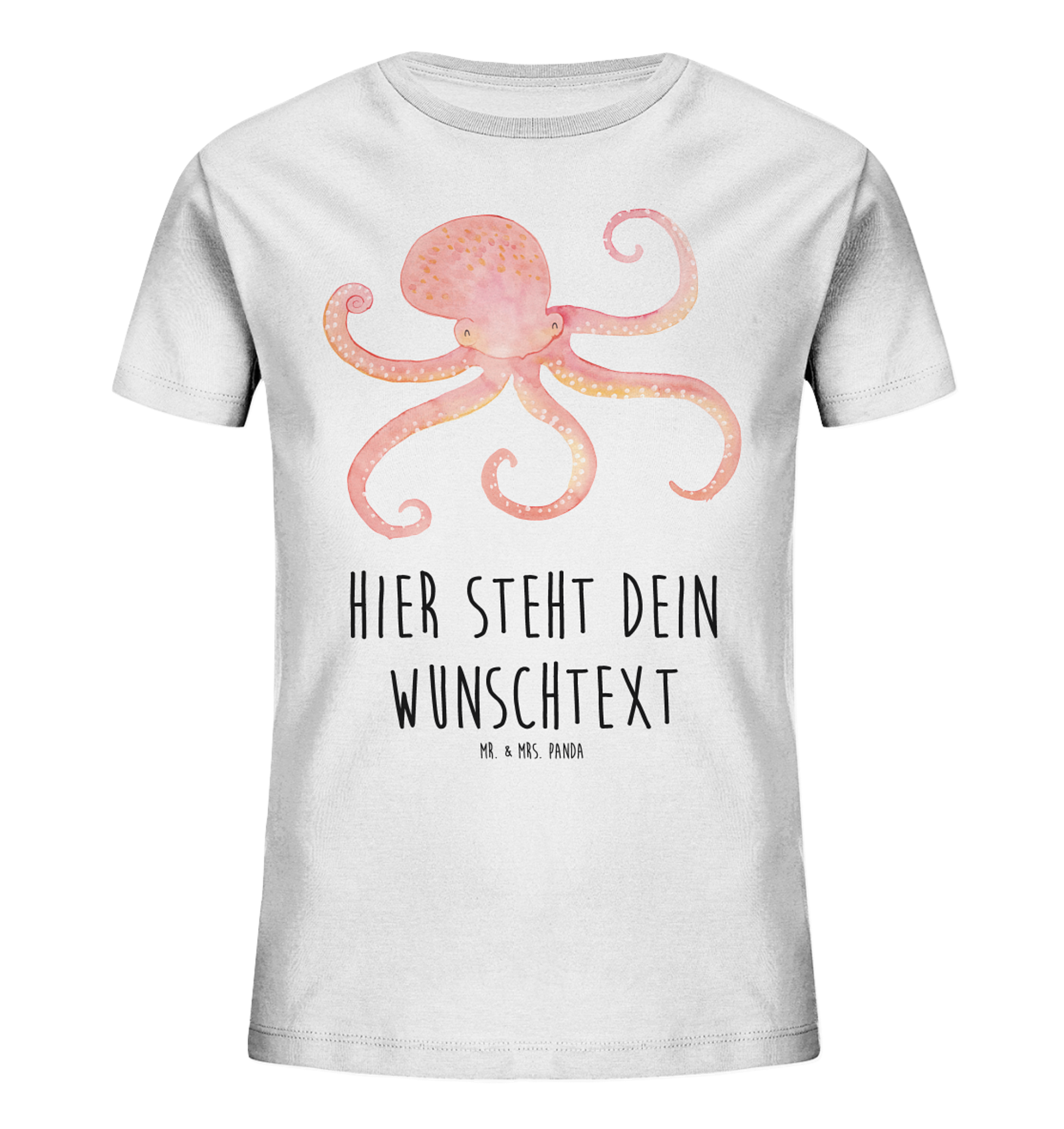 Personalisiertes Kinder T-Shirt Tintenfisch