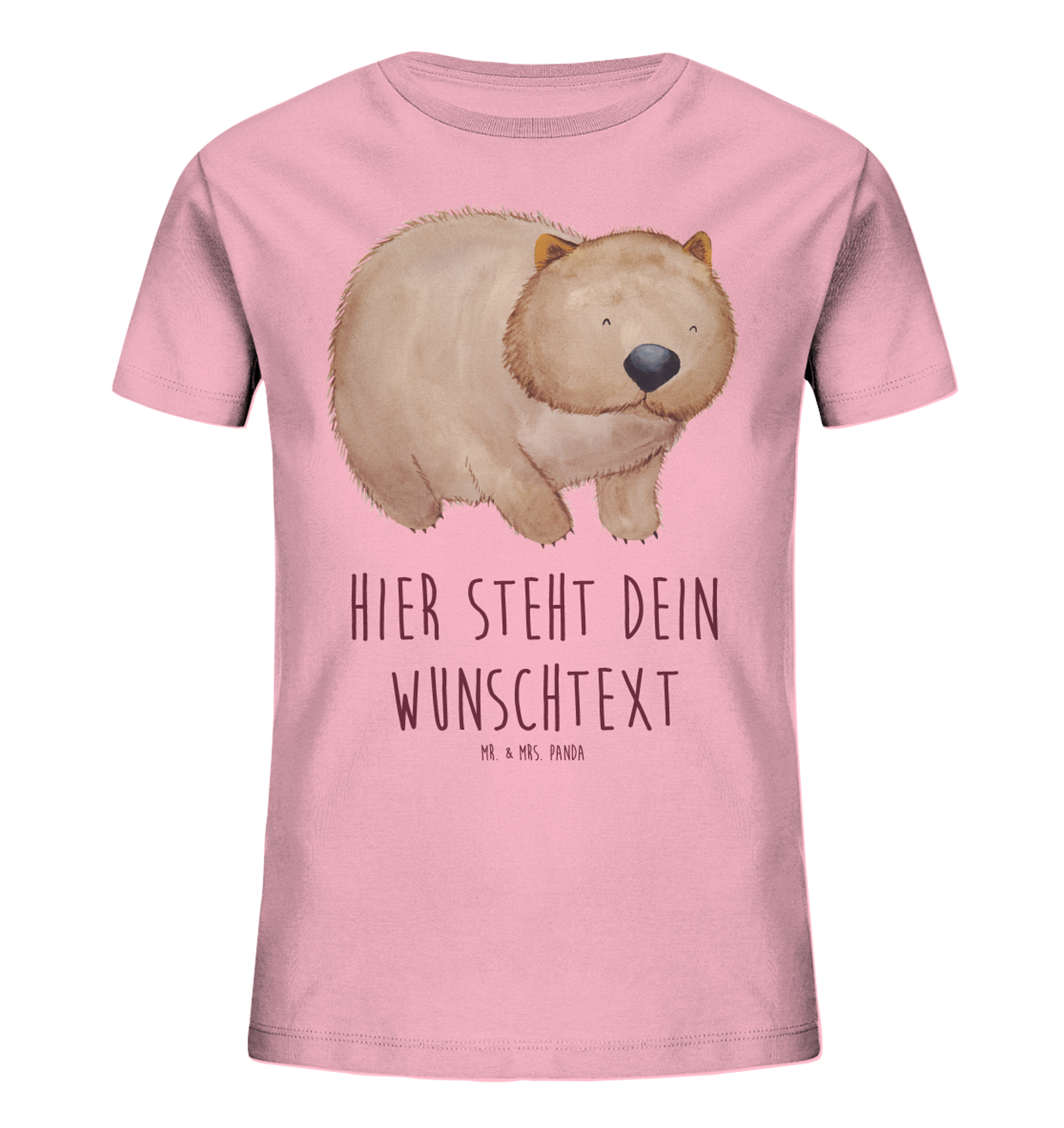 Personalisiertes Kinder T-Shirt Wombat