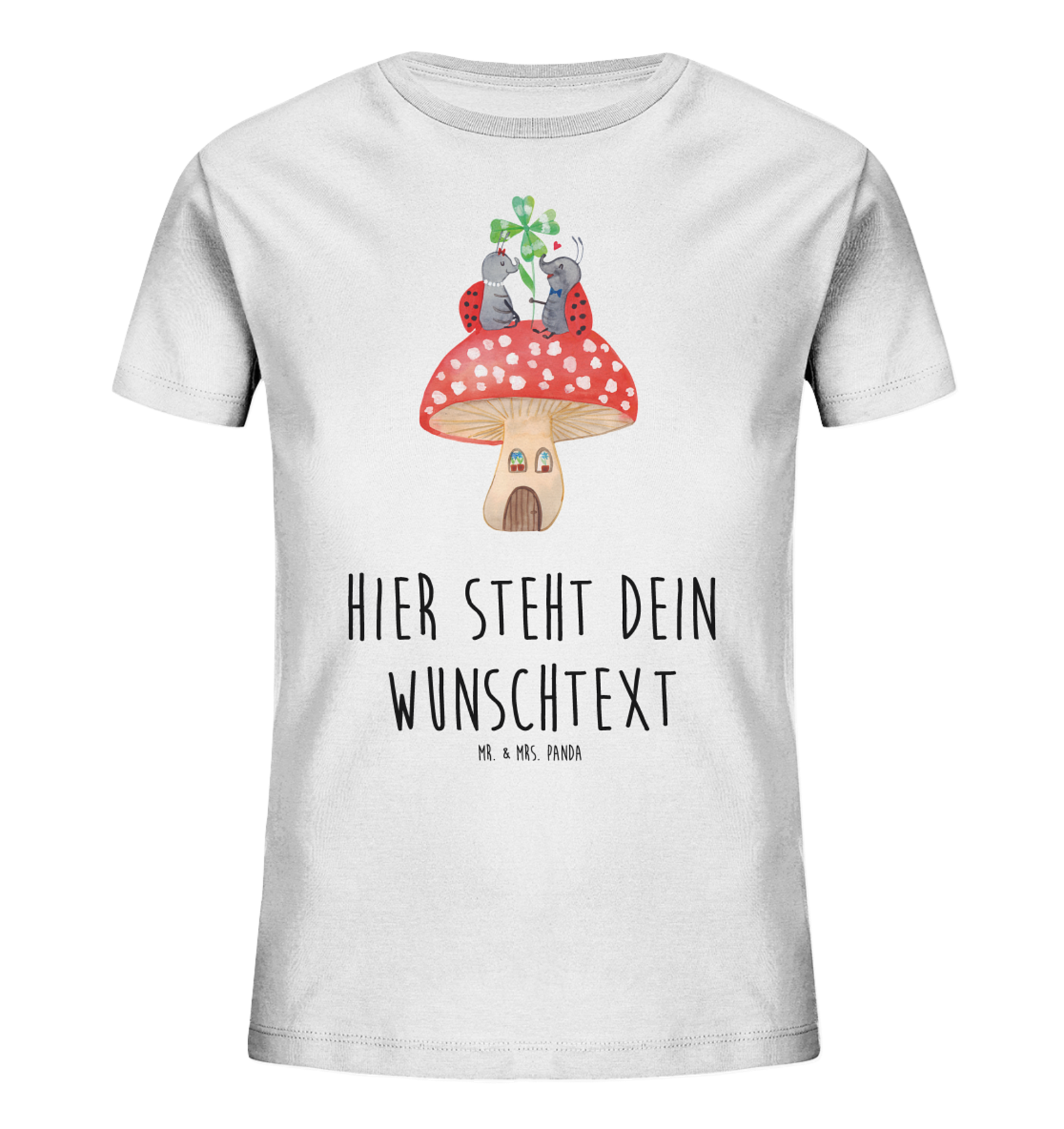 Personalisiertes Kinder T-Shirt Marienkäfer Fliegenpilz