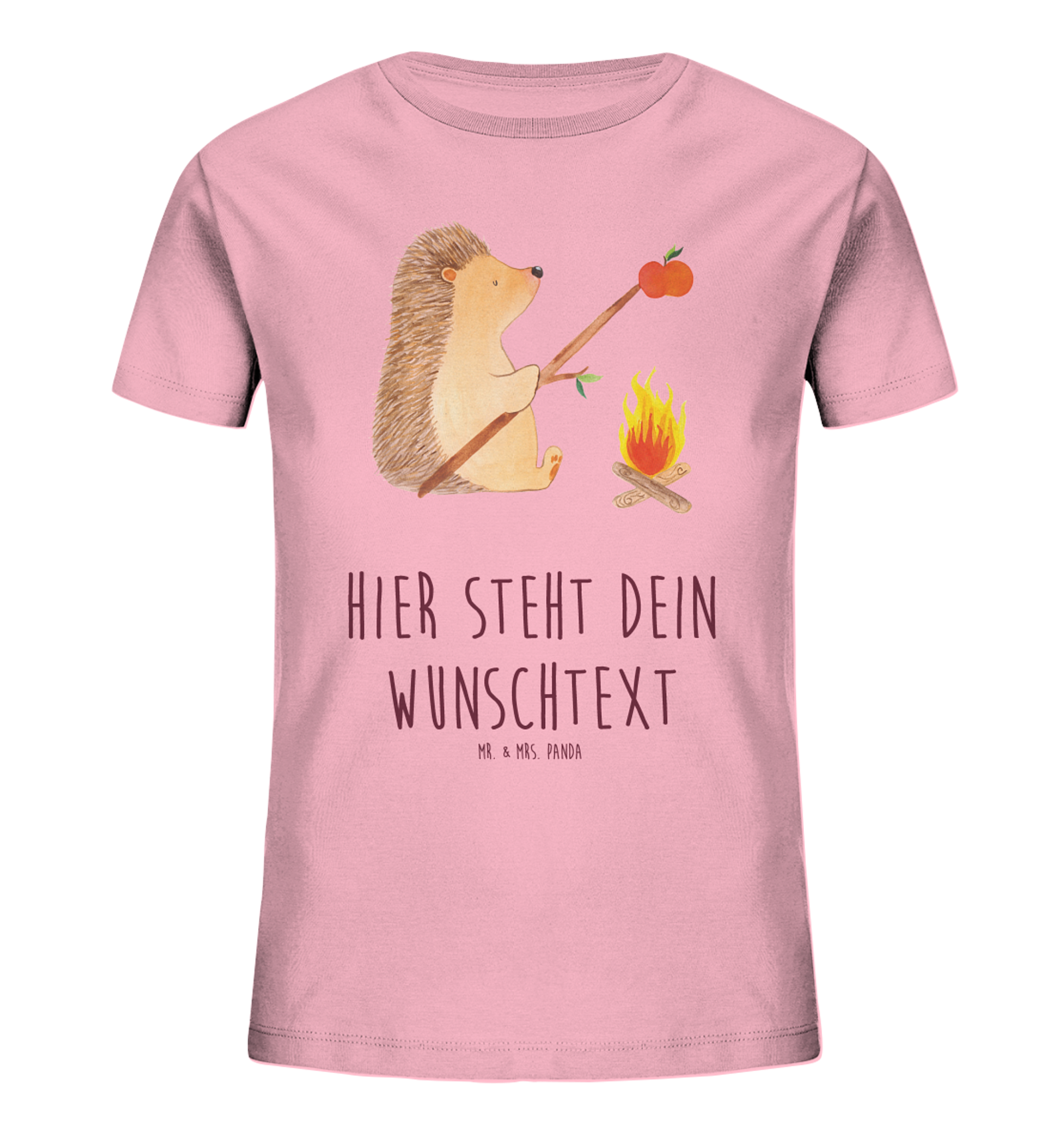 Personalisiertes Kinder T-Shirt Igel Grillen