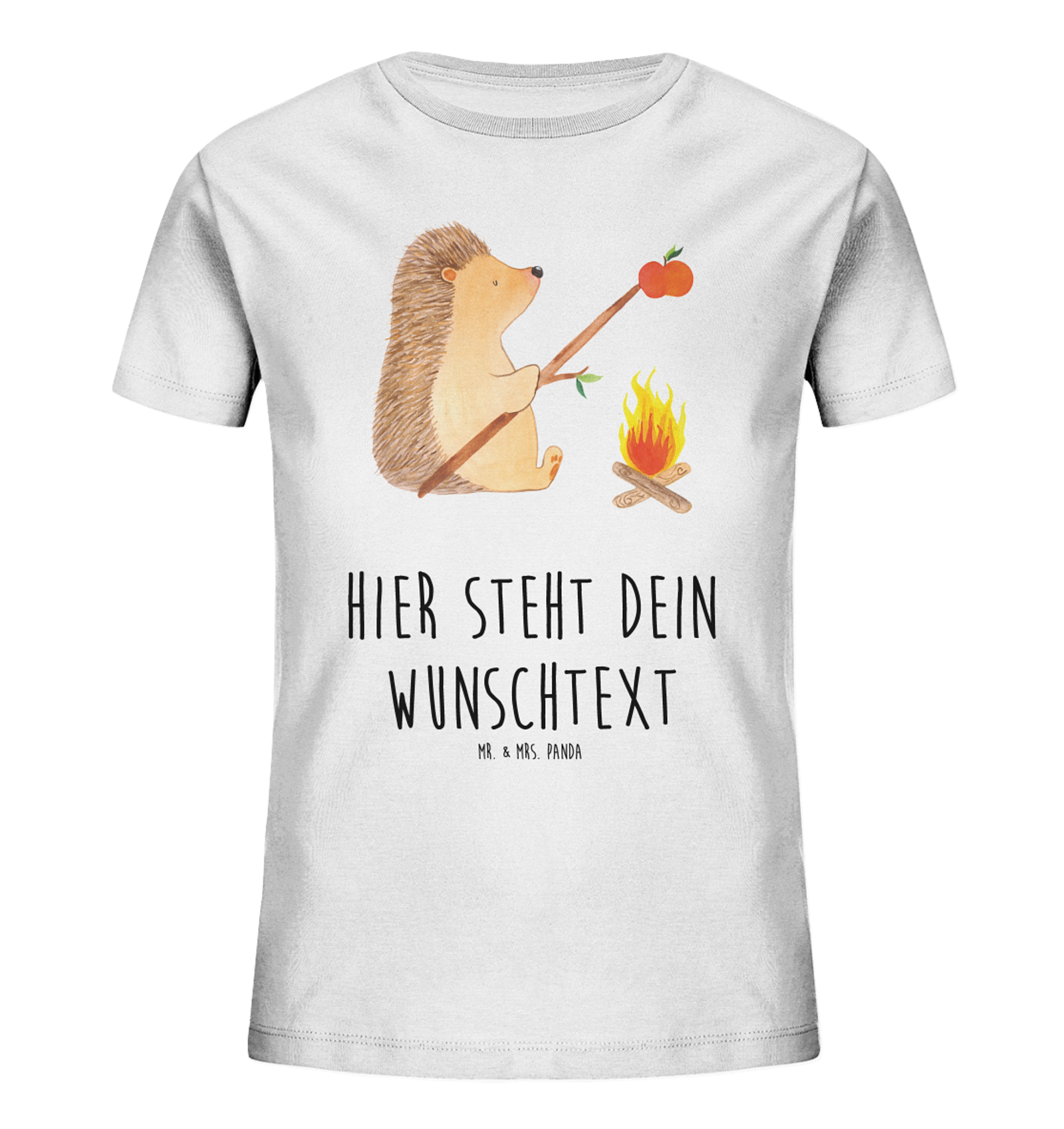 Personalisiertes Kinder T-Shirt Igel Grillen