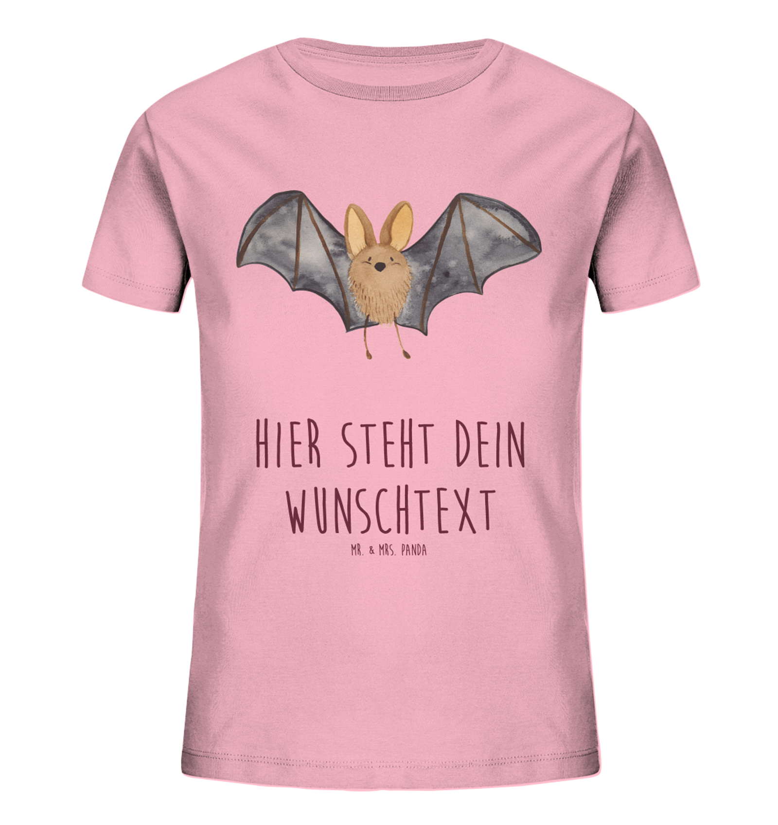 Personalisiertes Kinder T-Shirt Fledermaus Flügel