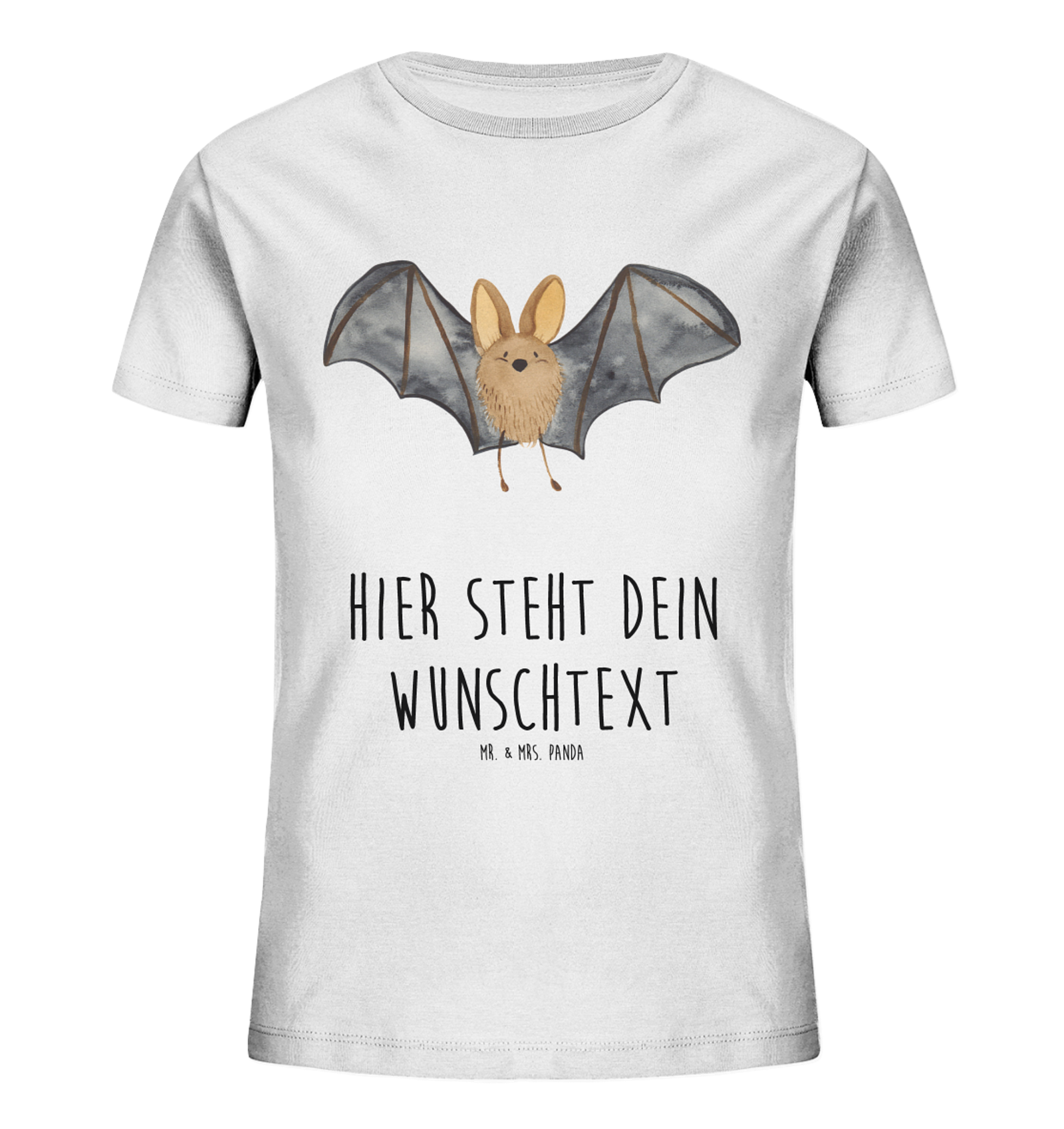 Personalisiertes Kinder T-Shirt Fledermaus Flügel