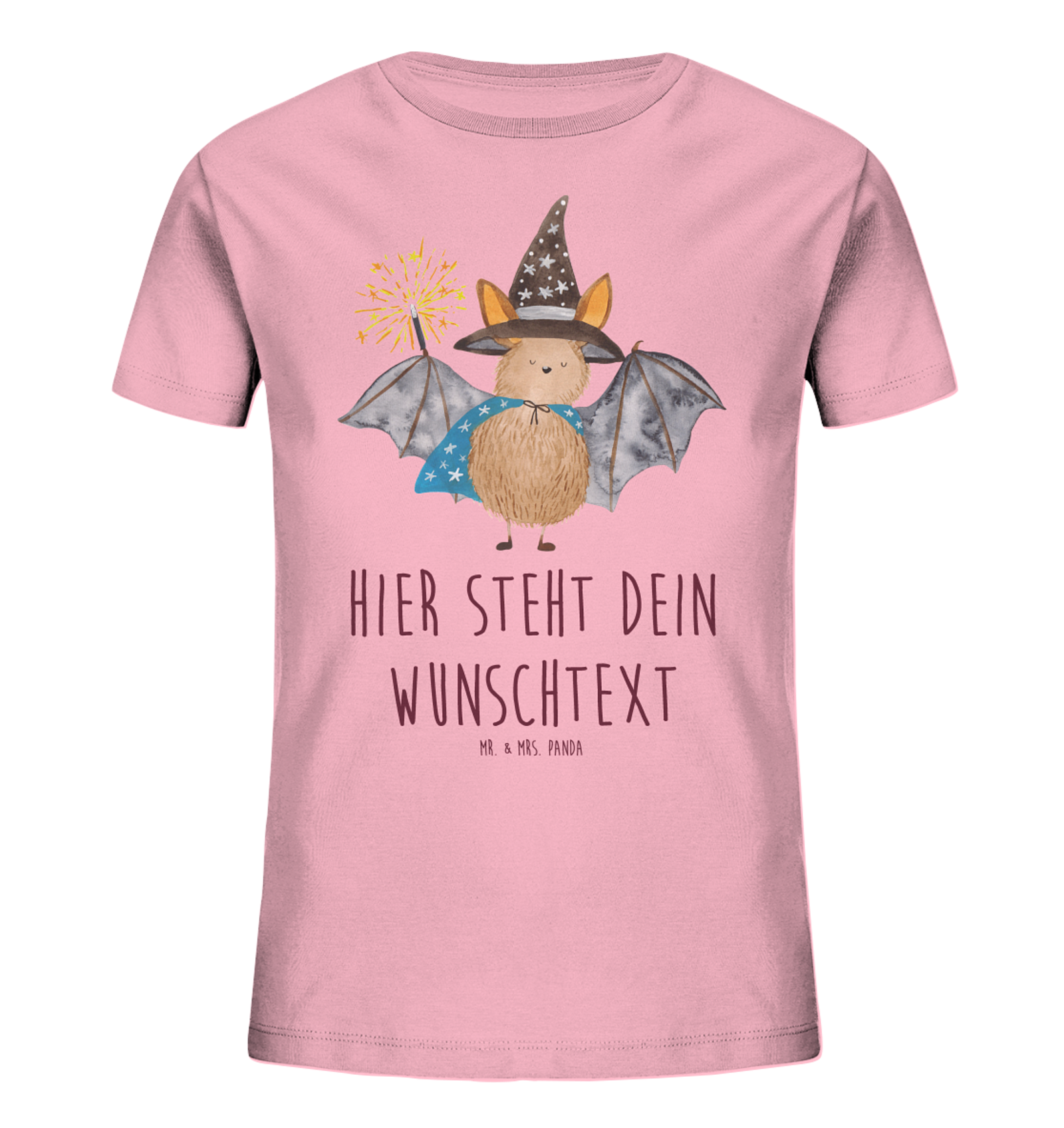 Personalisiertes Kinder T-Shirt Fledermaus Zauberer