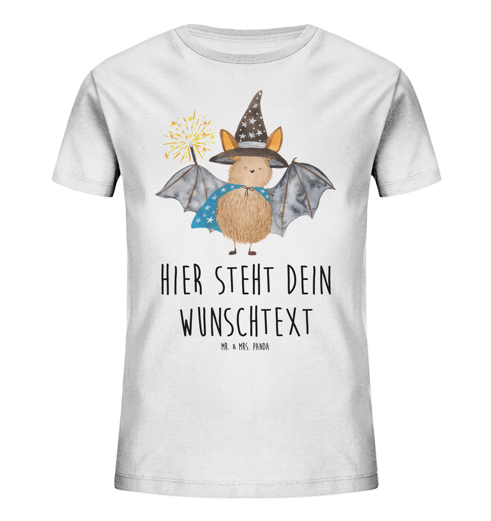 Personalisiertes Kinder T-Shirt Fledermaus Zauberer