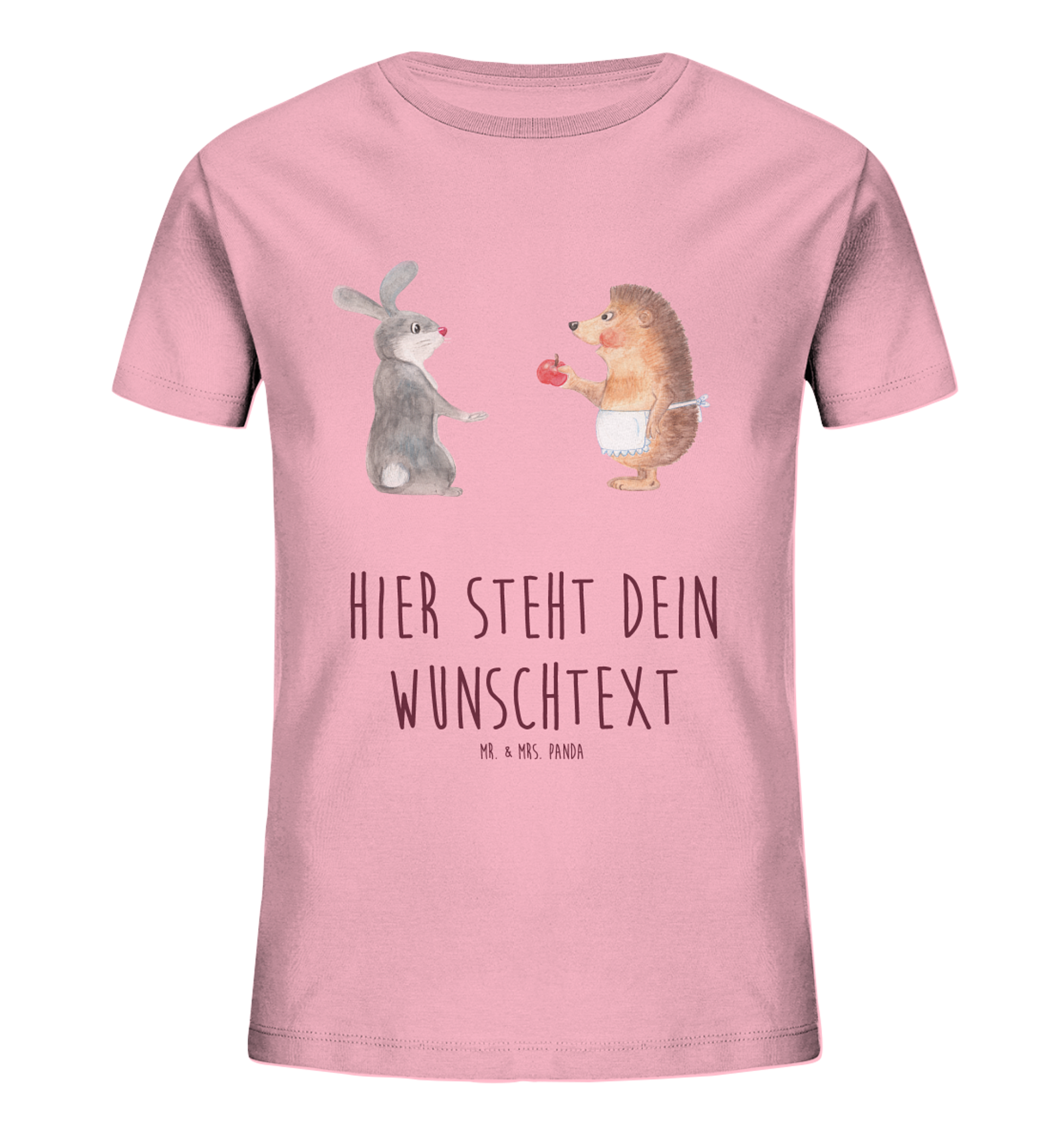 Personalisiertes Kinder T-Shirt Hase Igel