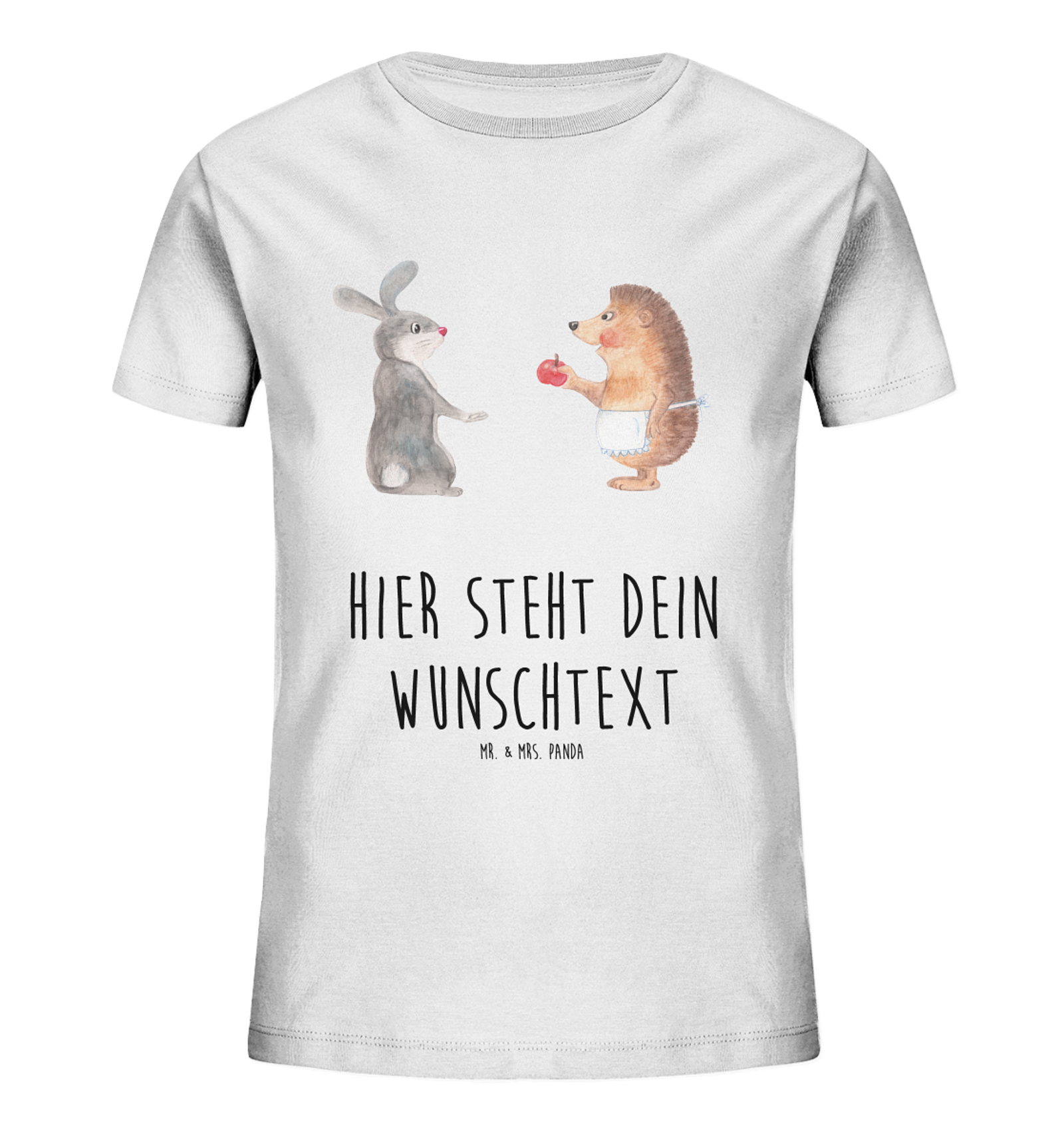 Personalisiertes Kinder T-Shirt Hase Igel