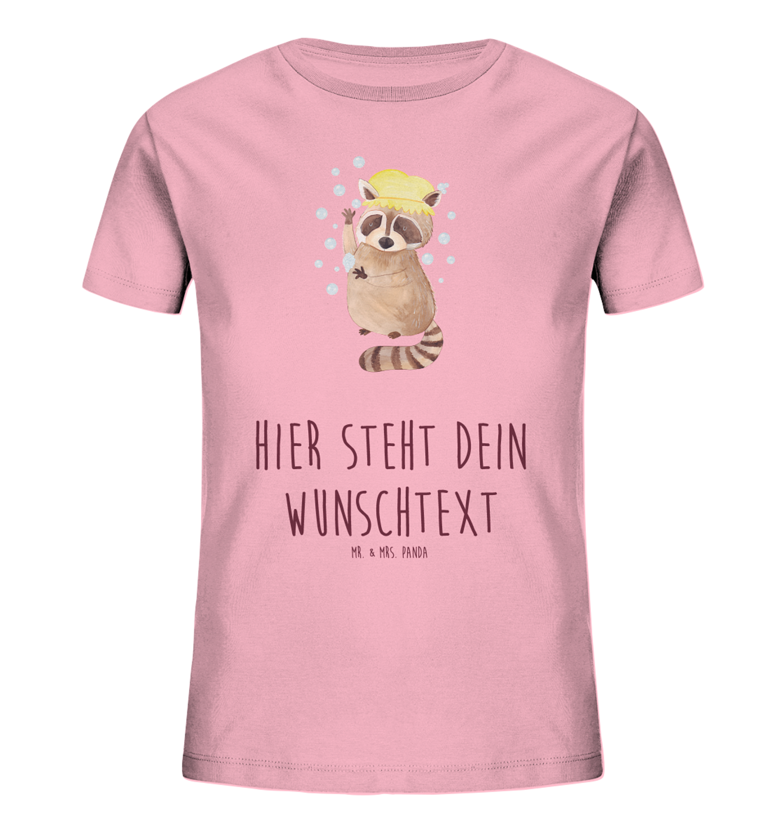 Personalisiertes Kinder T-Shirt Waschbär