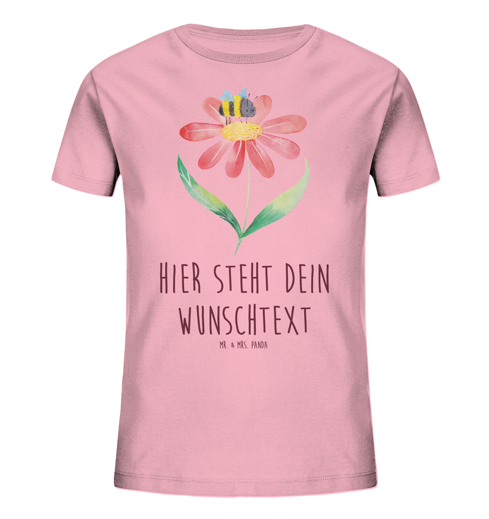 Personalisiertes Kinder T-Shirt Hummel Blume