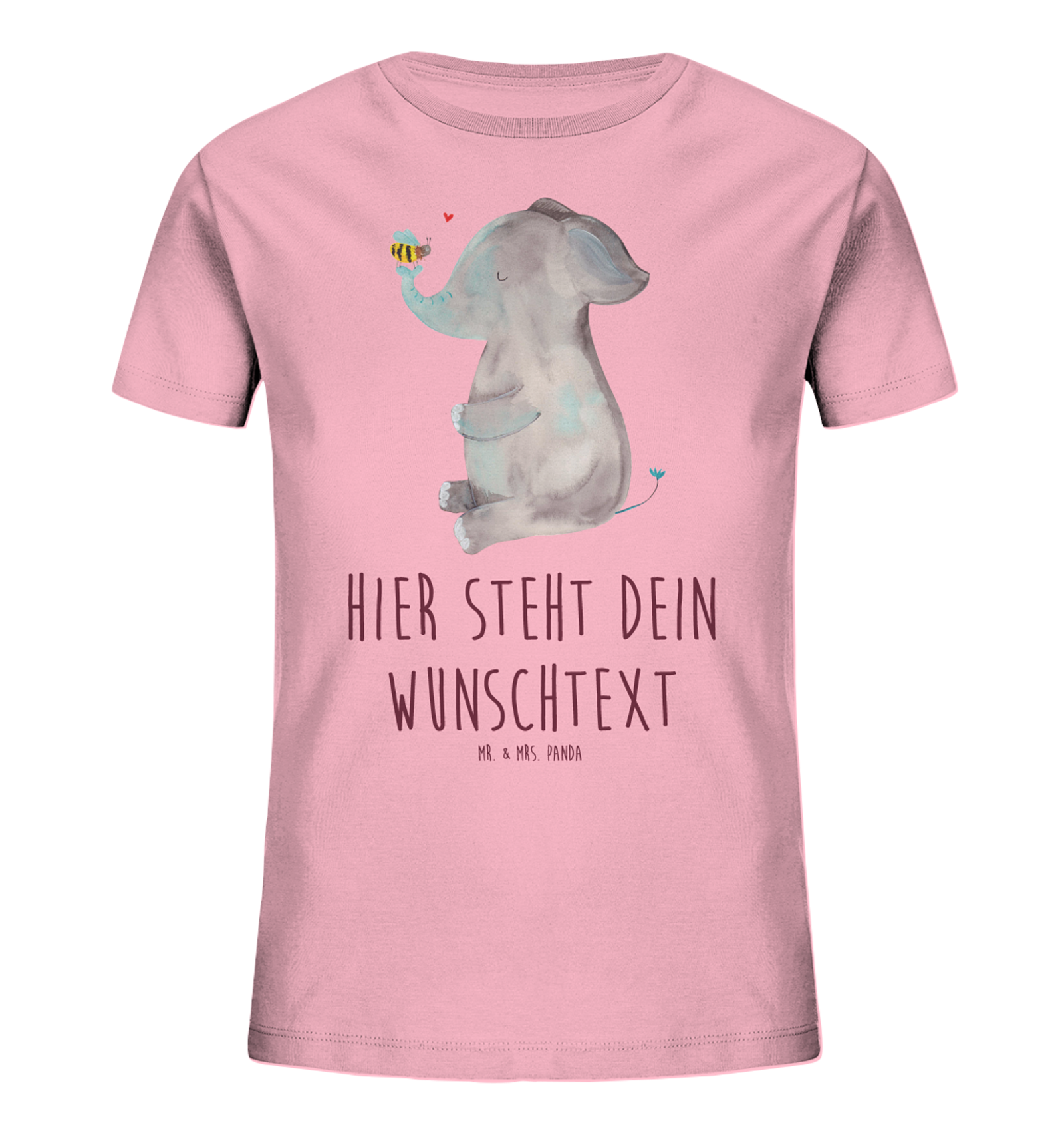 Personalisiertes Kinder T-Shirt Elefant Biene