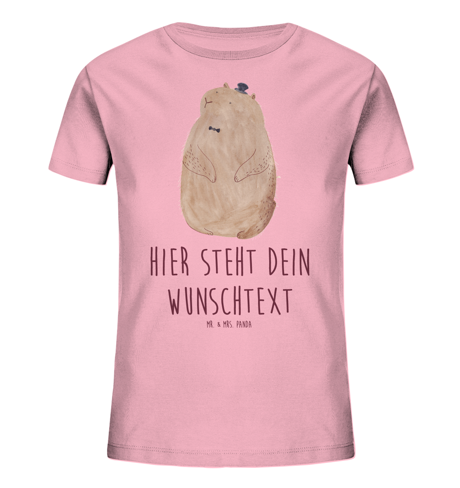 Personalisiertes Kinder T-Shirt Murmeltier