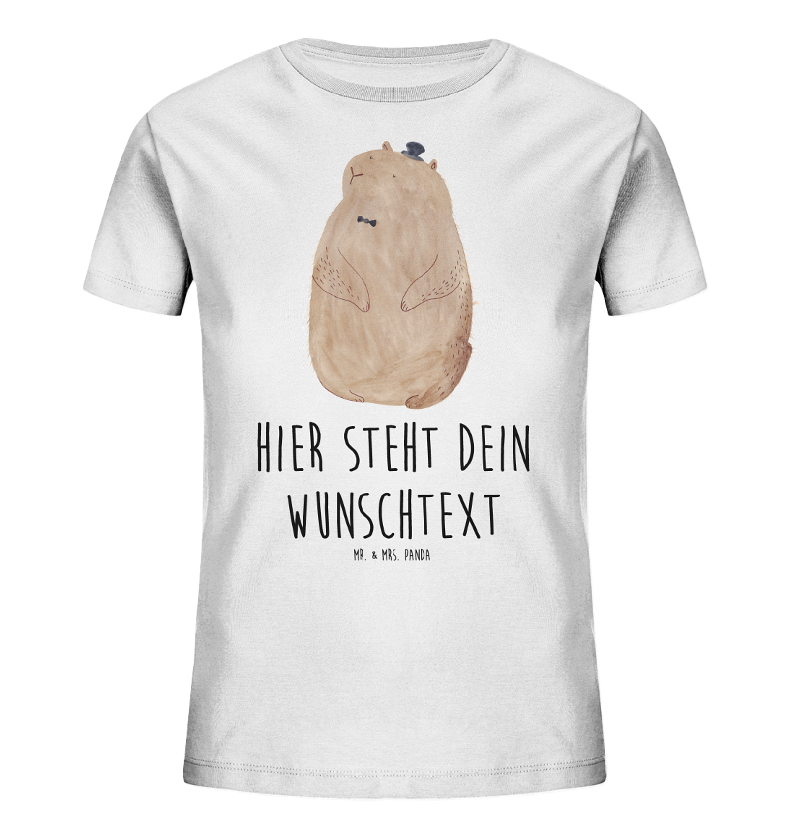 Personalisiertes Kinder T-Shirt Murmeltier