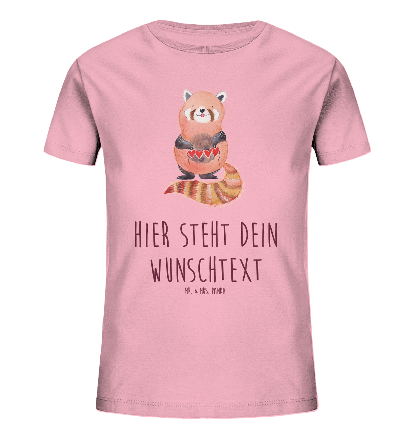 Personalisiertes Kinder T-Shirt Roter Panda