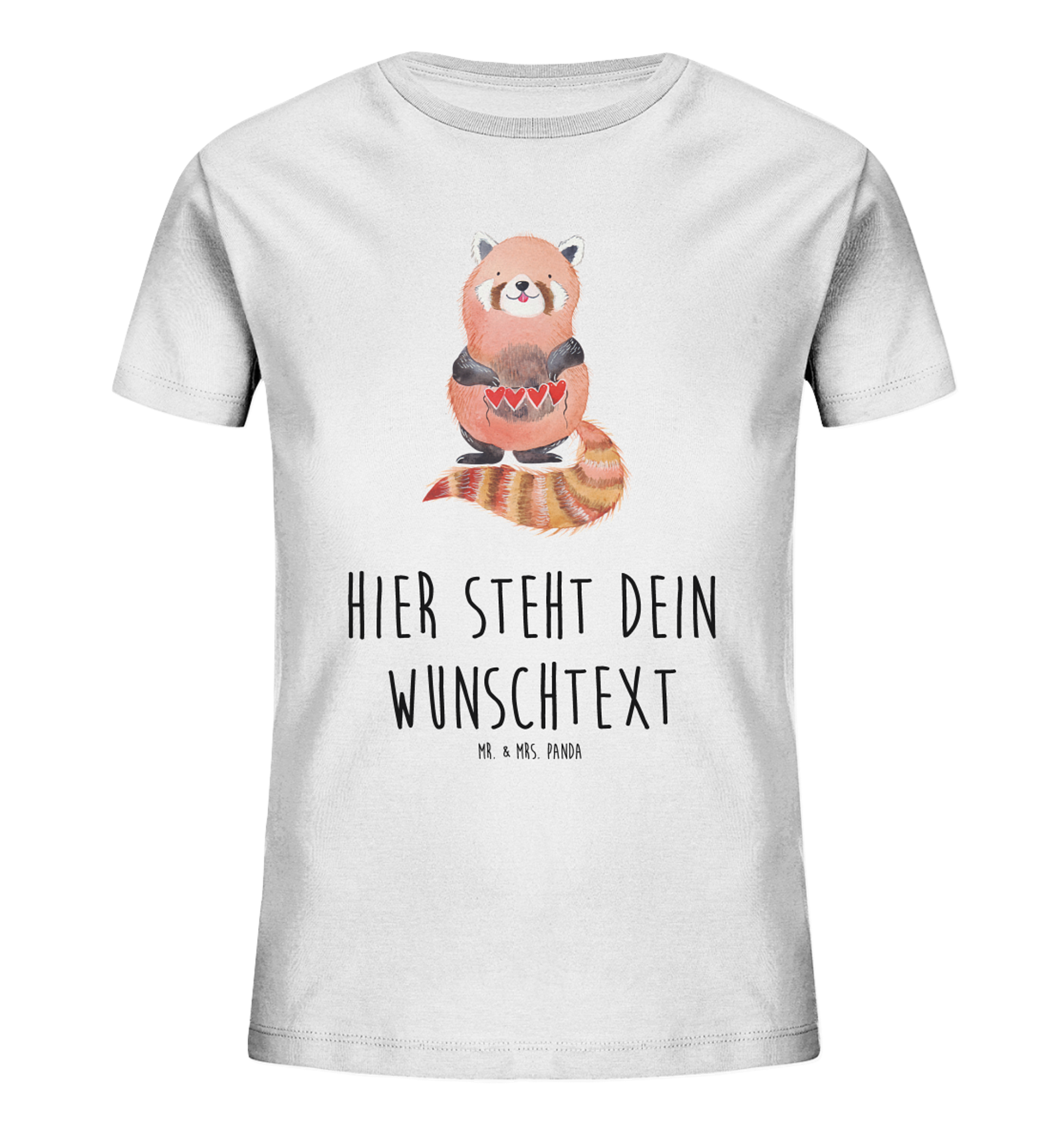 Personalisiertes Kinder T-Shirt Roter Panda