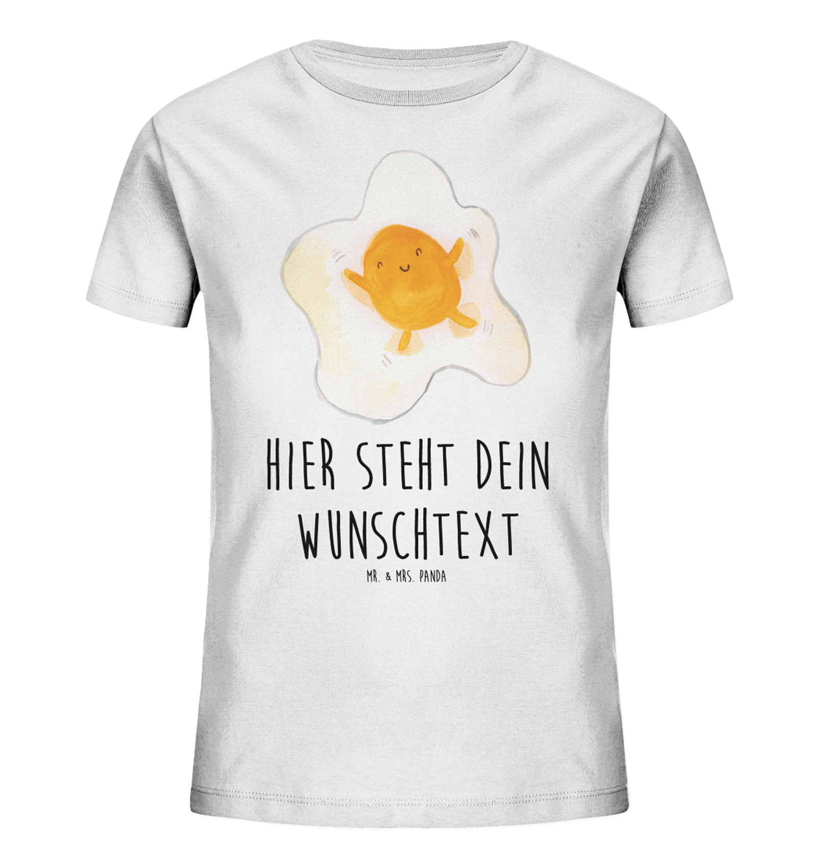 Personalisiertes Kinder T-Shirt Spiegelei Ei