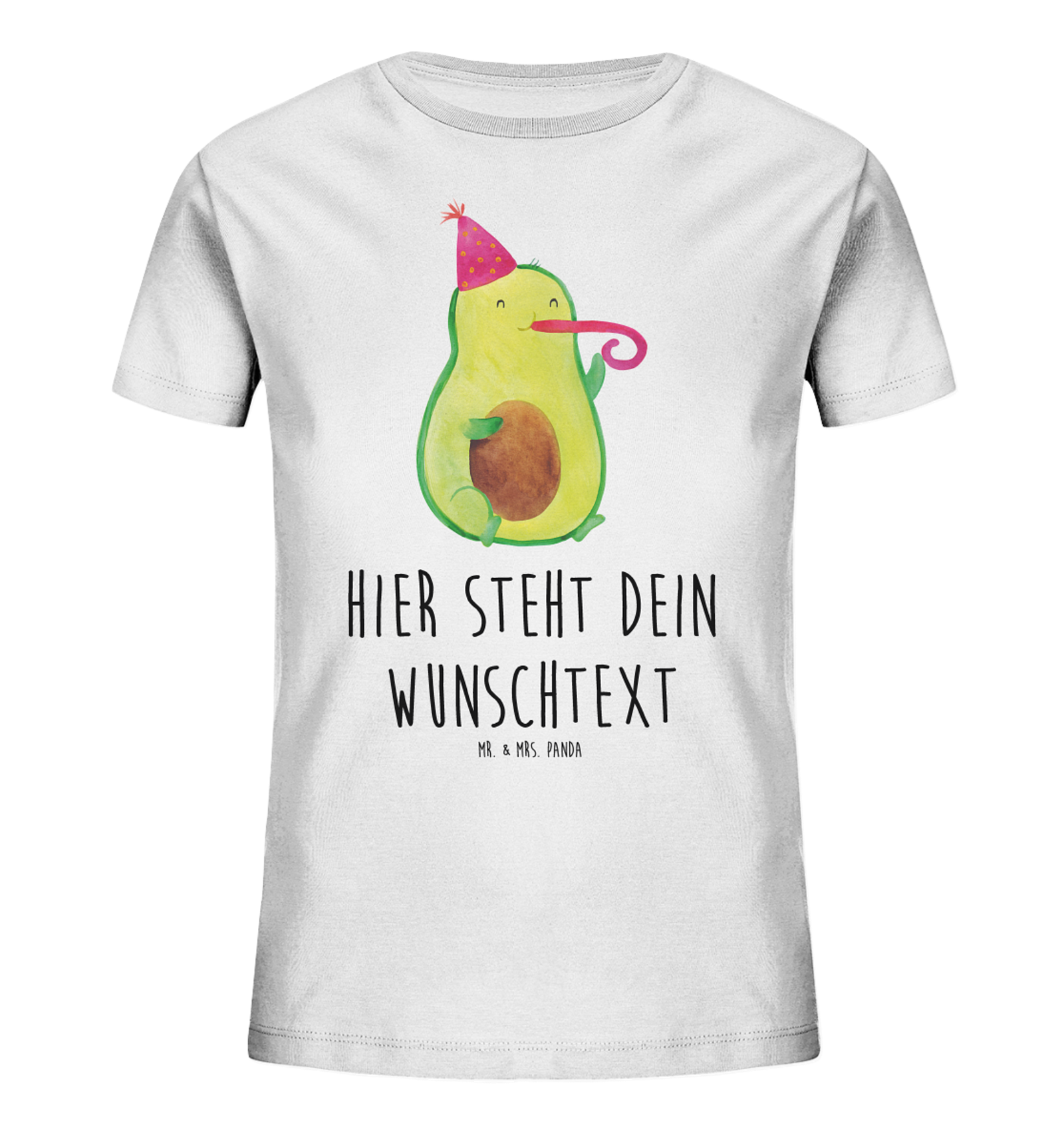 Personalisiertes Kinder T-Shirt Avocado Geburtstag