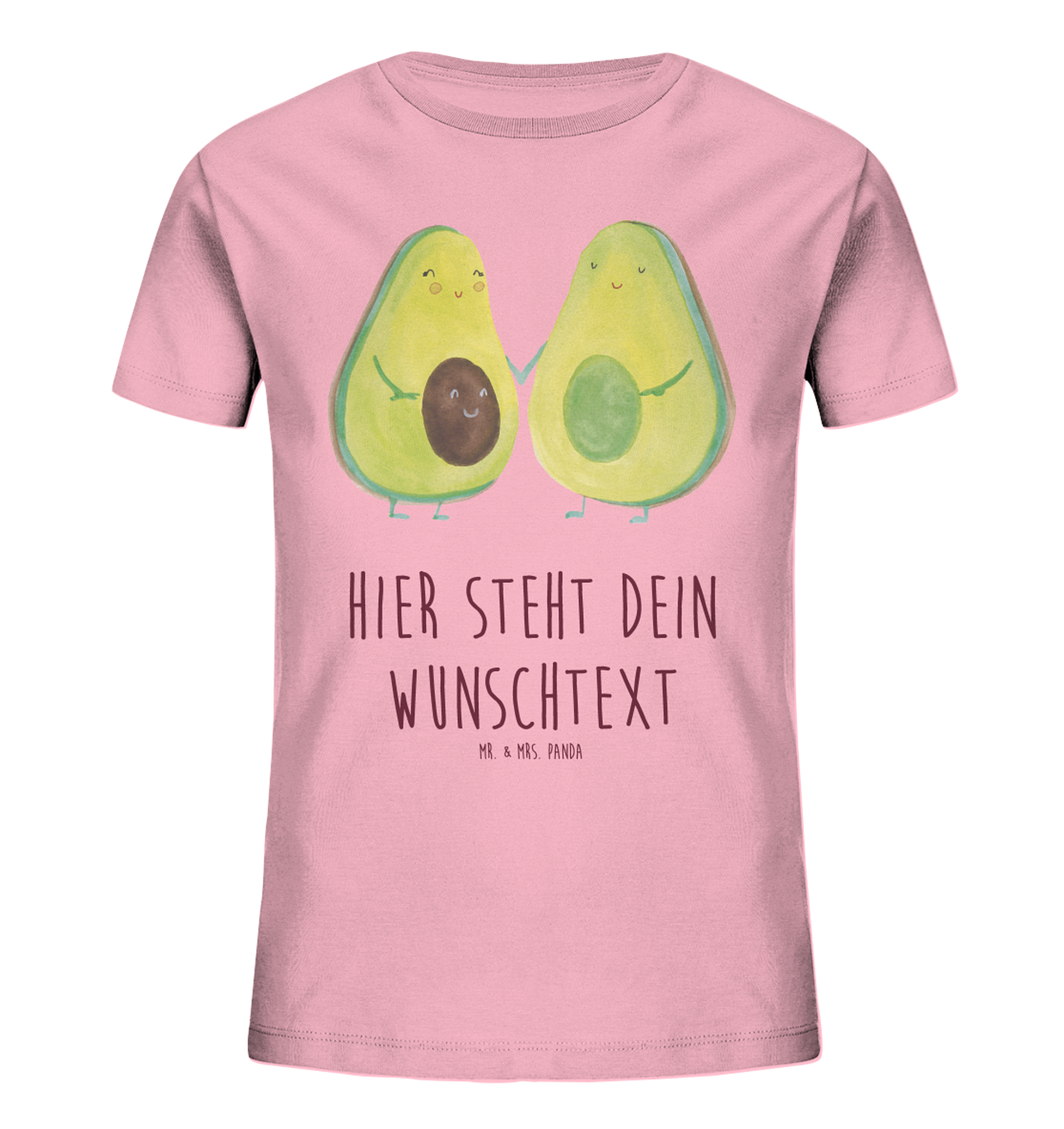 Personalisiertes Kinder T-Shirt Avocado Pärchen