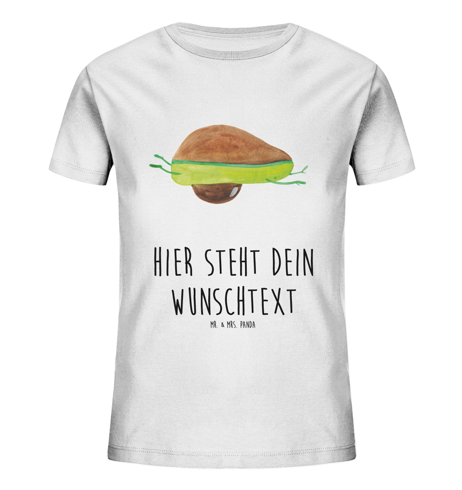 Personalisiertes Kinder T-Shirt Avocado Yoga