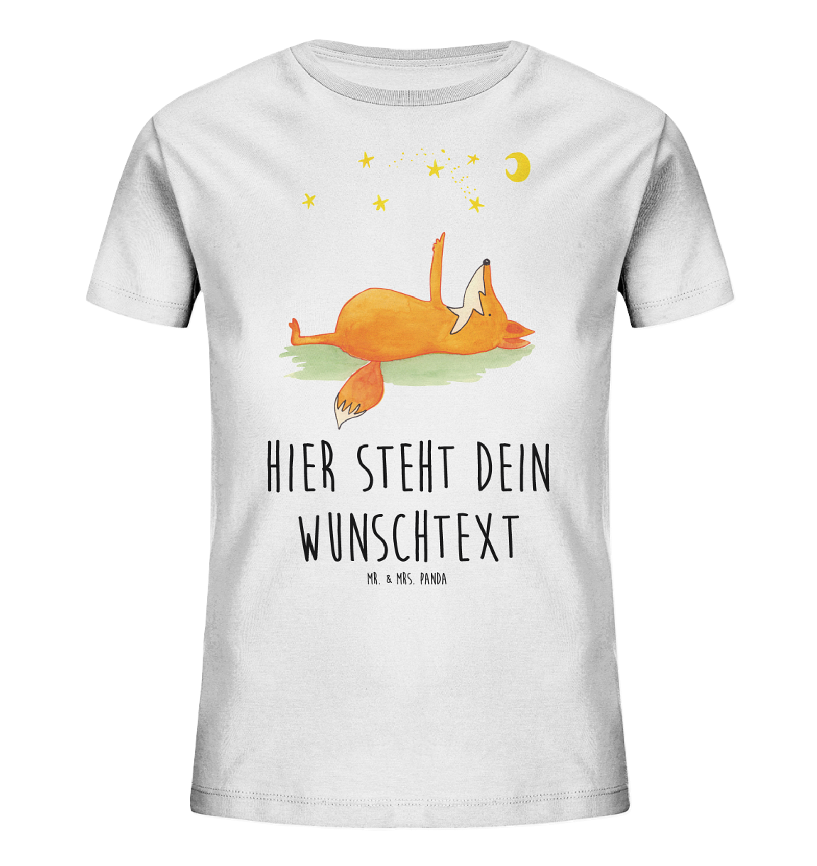 Personalisiertes Kinder T-Shirt Fuchs Sterne