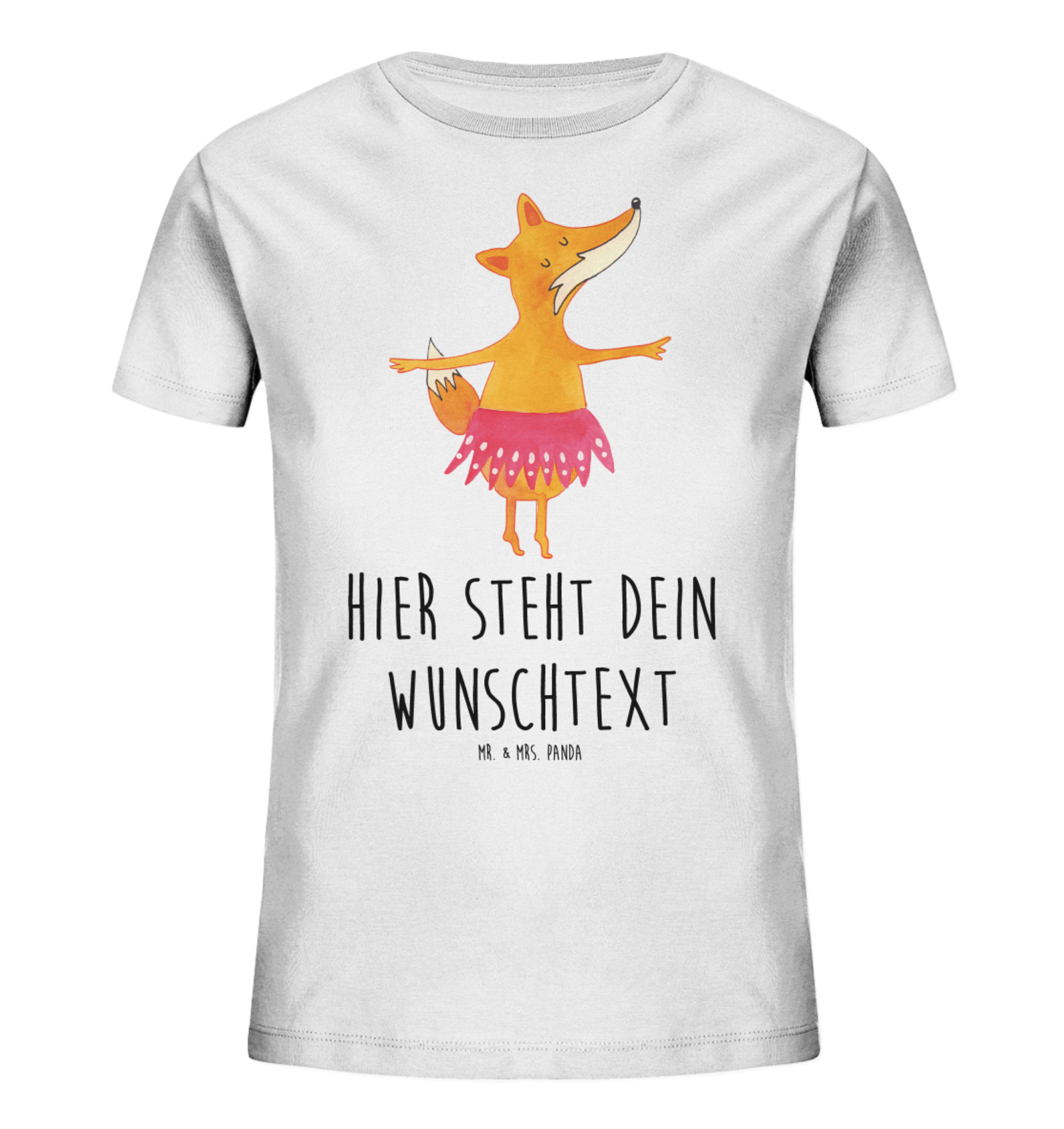 Personalisiertes Kinder T-Shirt Fuchs Ballerina