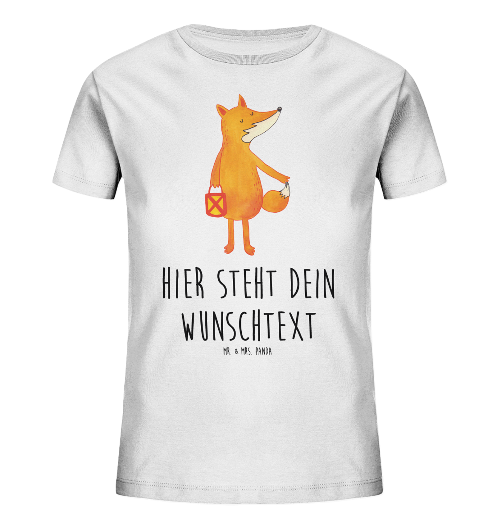 Personalisiertes Kinder T-Shirt Fuchs Laterne