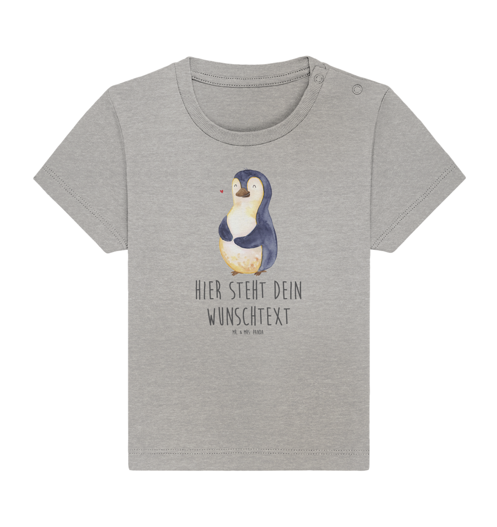 Personalisiertes Baby Shirt Pinguin Diät