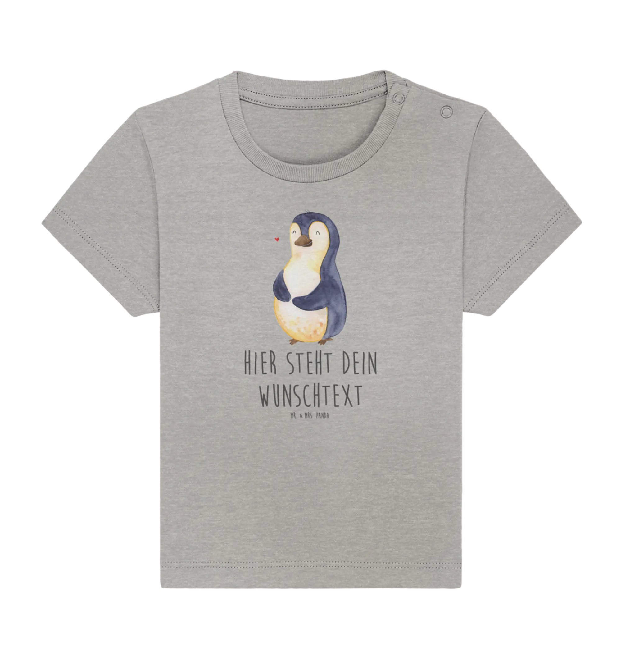 Personalisiertes Baby Shirt Pinguin Diät