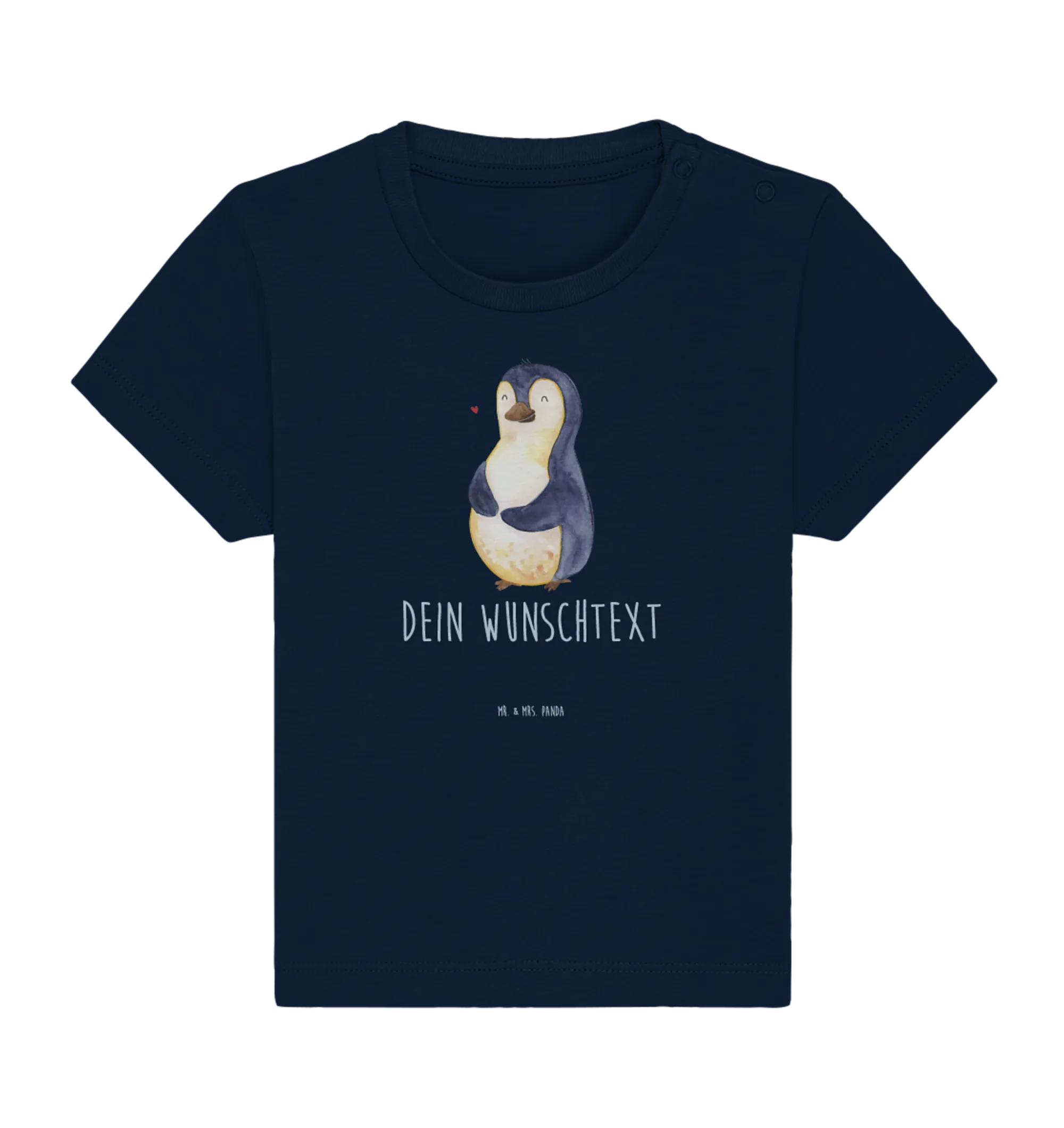 Personalisiertes Baby Shirt Pinguin Diät