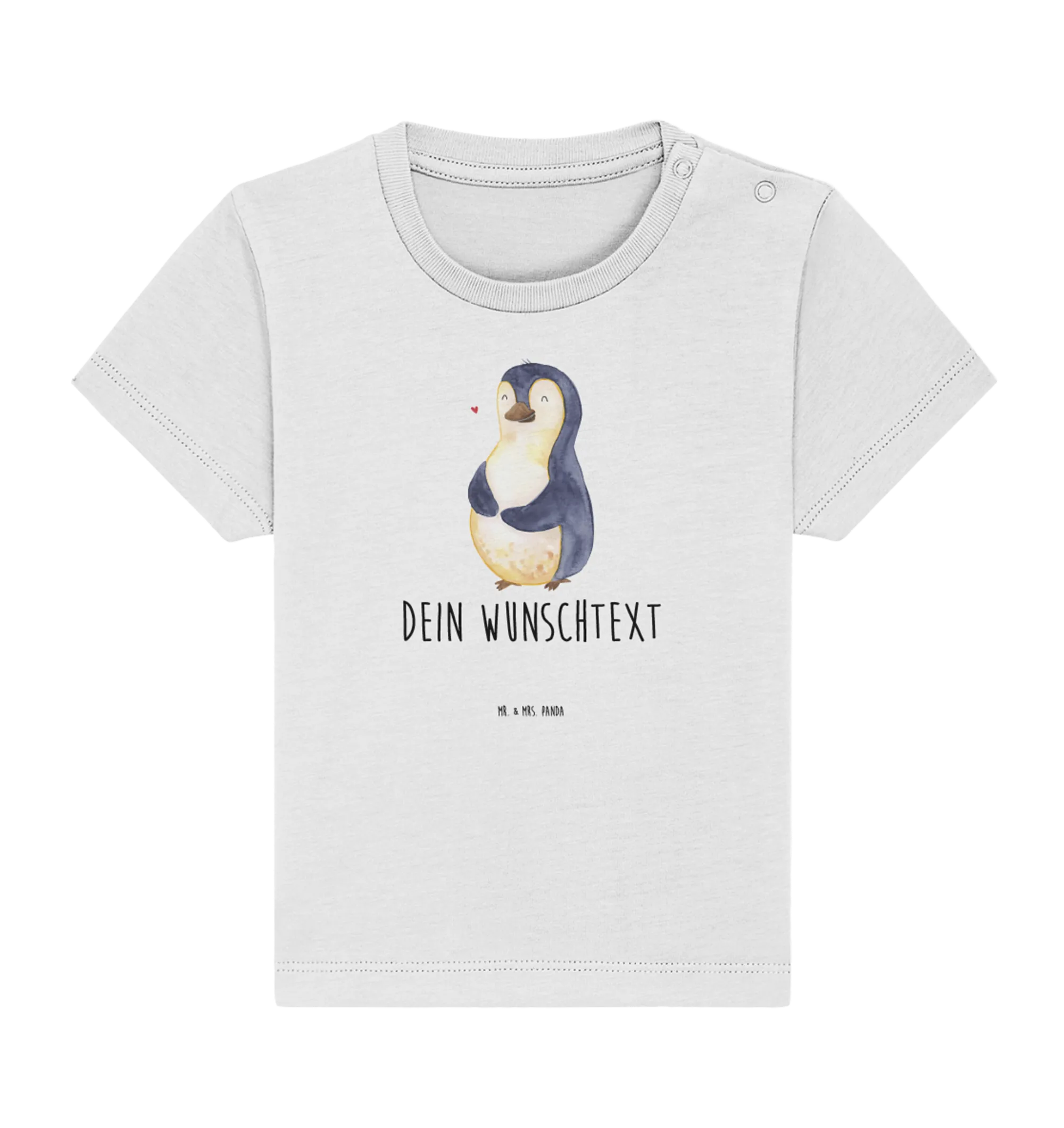 Personalisiertes Baby Shirt Pinguin Diät