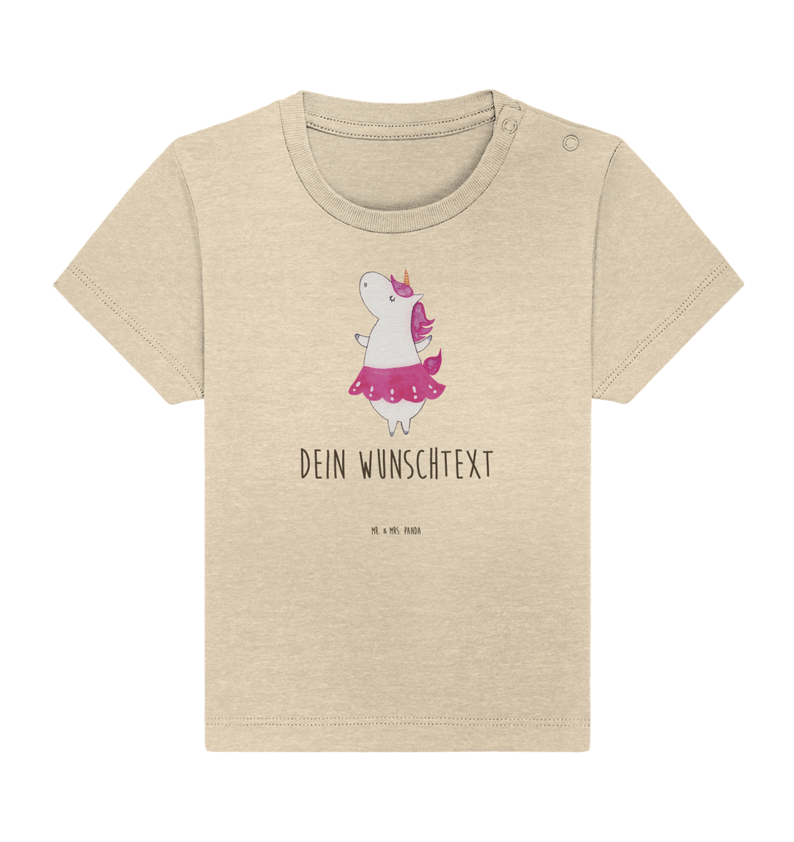 Personalisiertes Baby Shirt Einhorn Ballerina