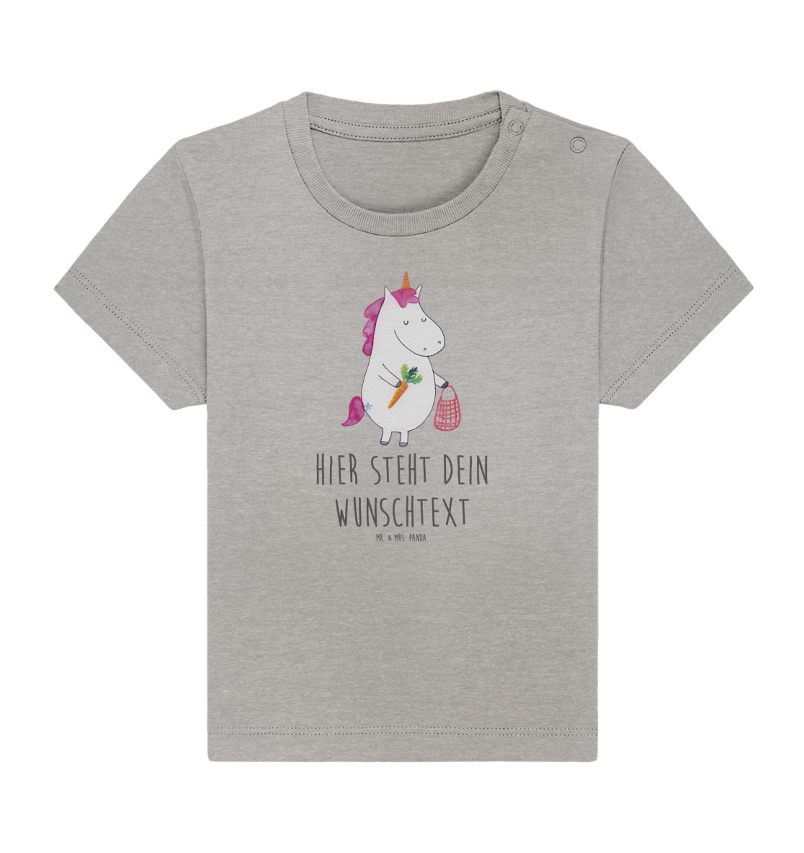 Personalisiertes Baby Shirt Einhorn Gemüse