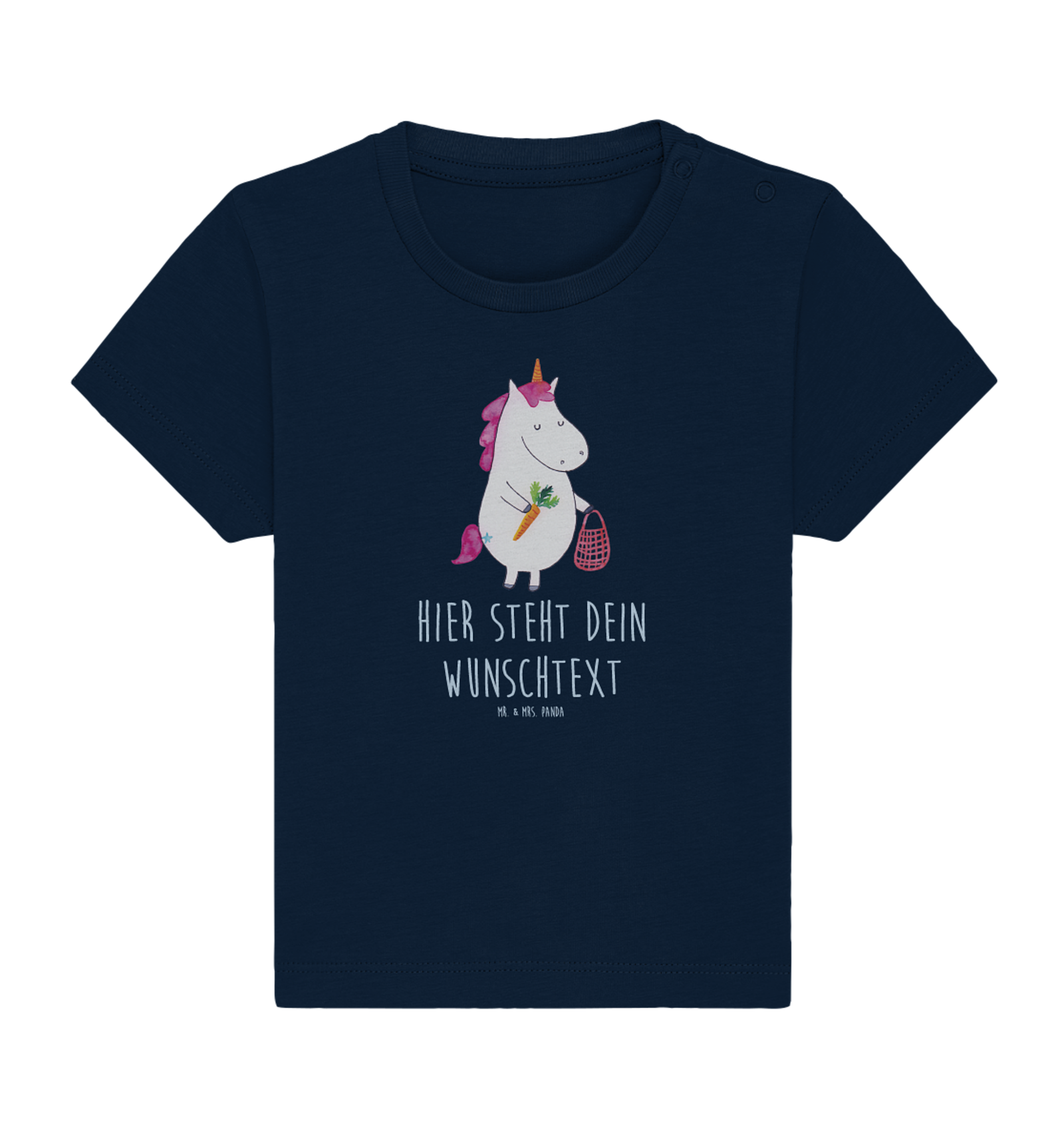 Personalisiertes Baby Shirt Einhorn Gemüse