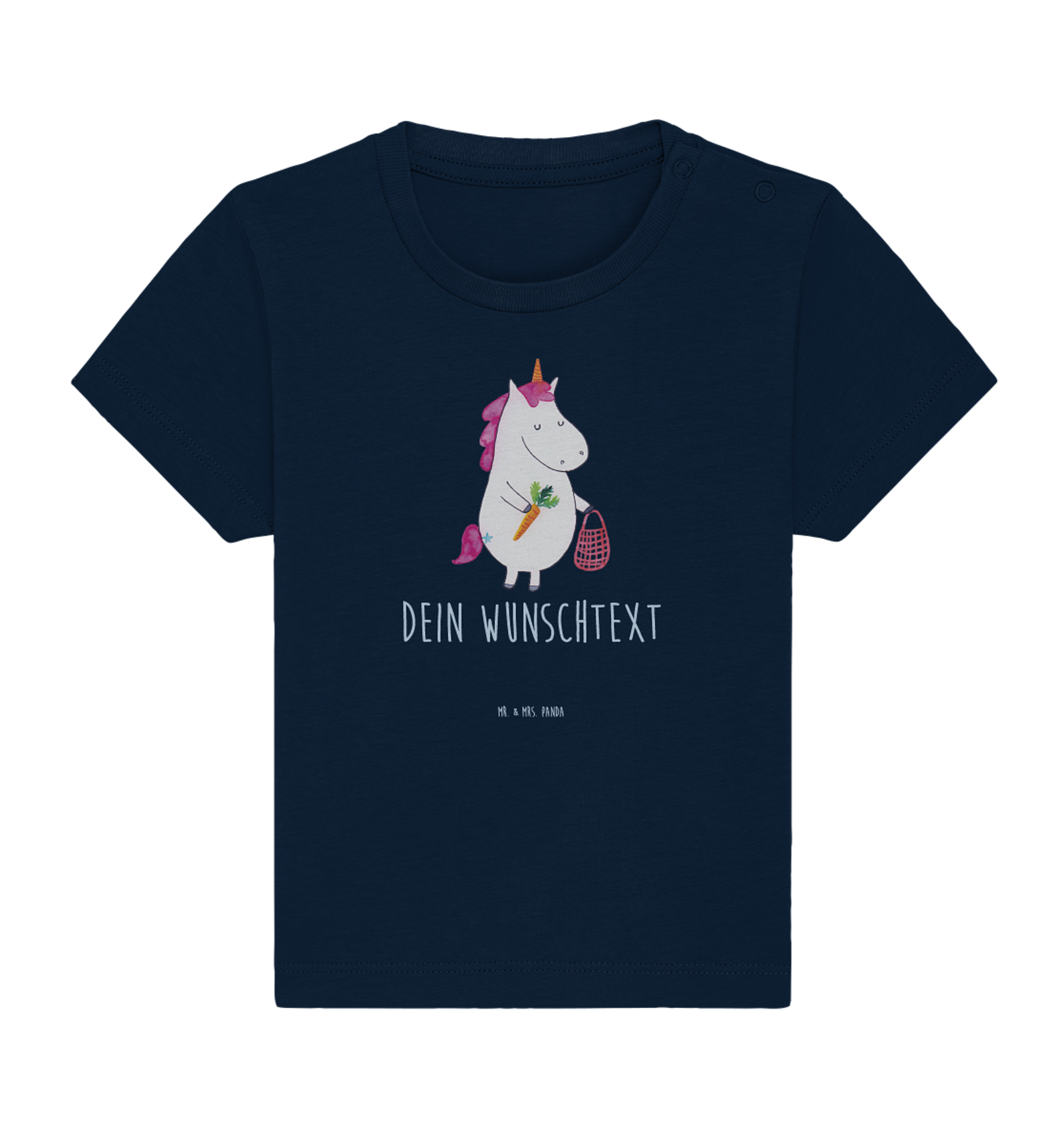 Personalisiertes Baby Shirt Einhorn Gemüse