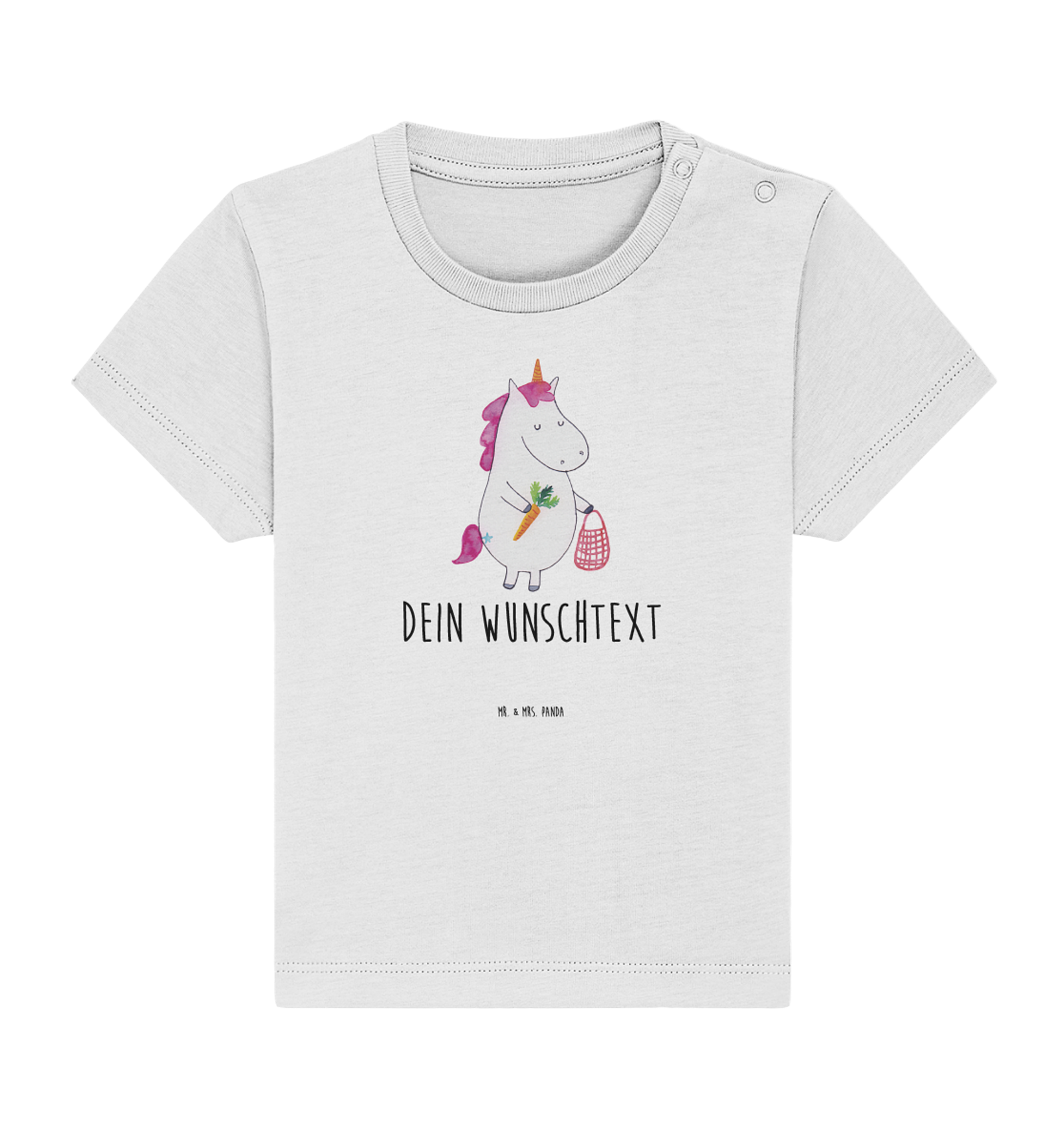 Personalisiertes Baby Shirt Einhorn Gemüse