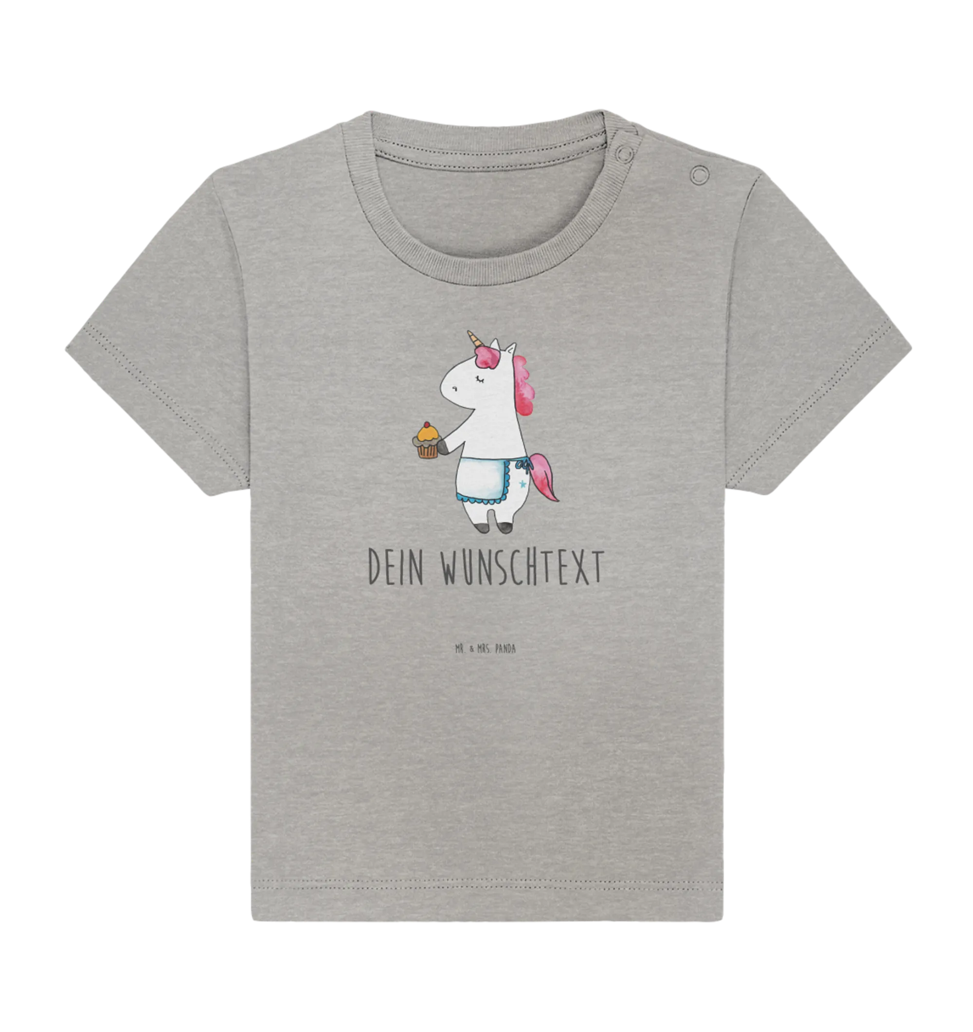 Personalisiertes Baby Shirt Einhorn Muffin