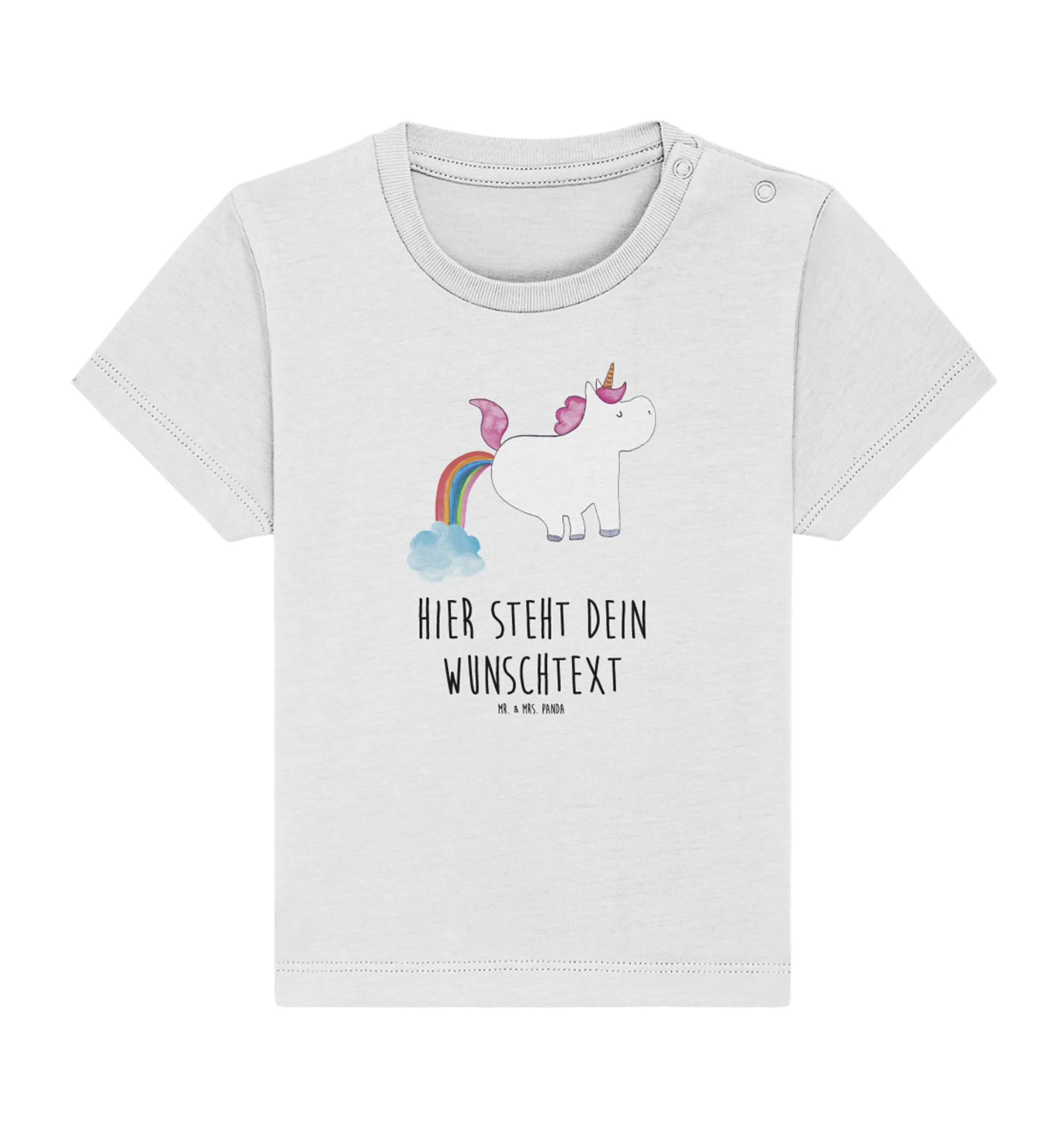 Personalisiertes Baby Shirt Einhorn Pupsen