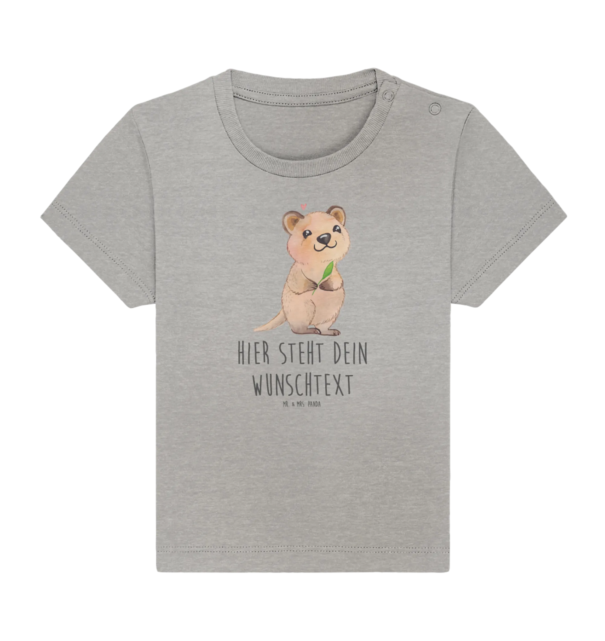 Personalisiertes Baby Shirt Quokka Happy