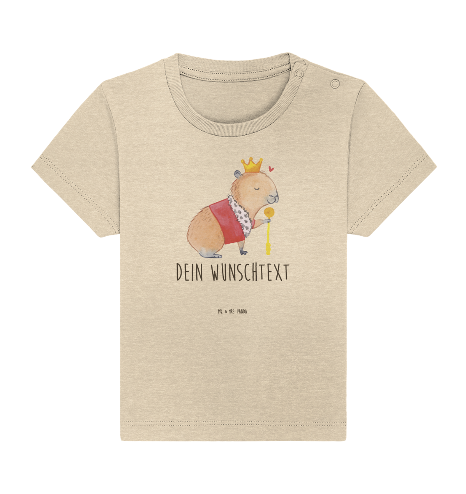 Personalisiertes Baby Shirt Capybara König