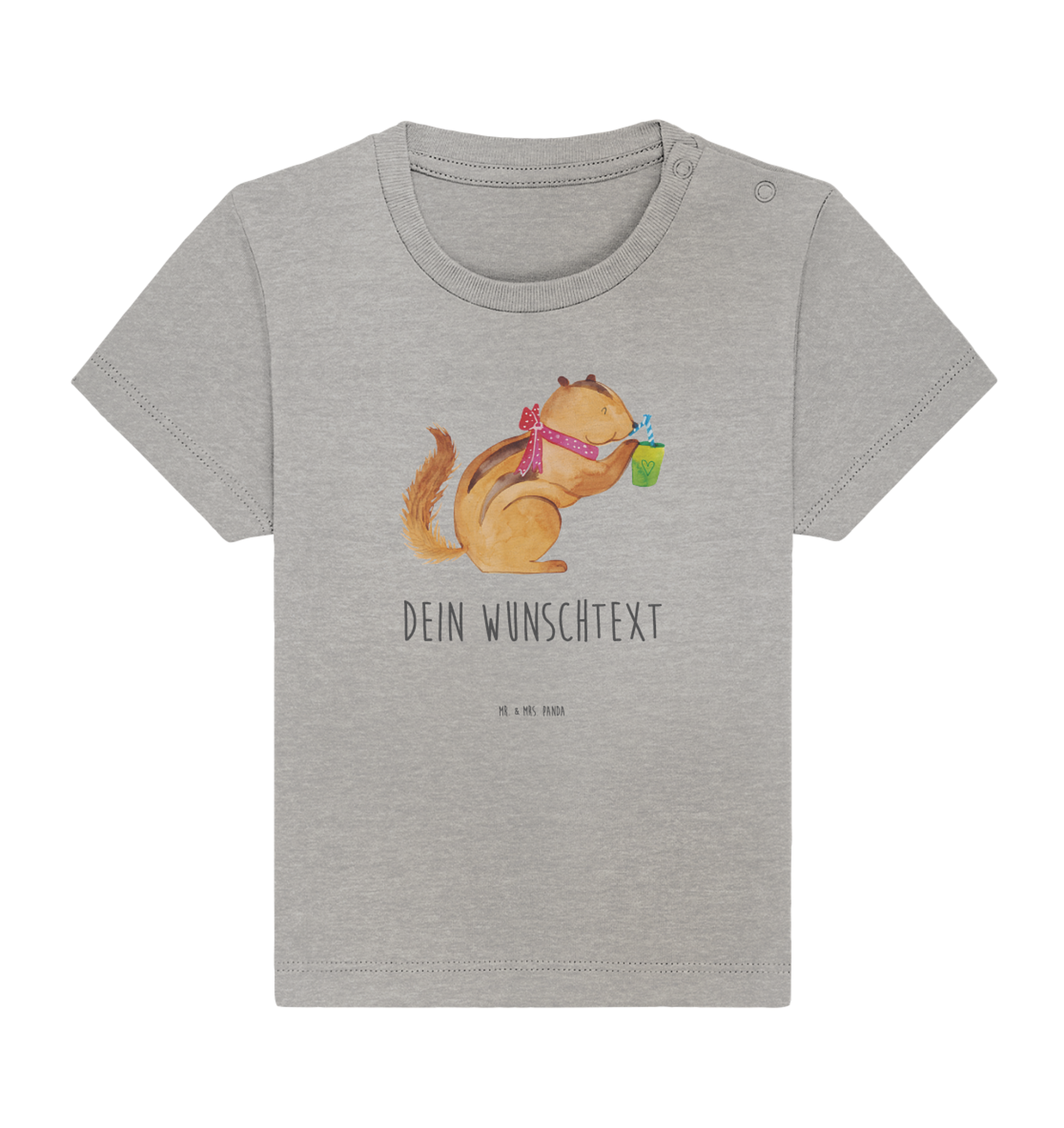 Personalisiertes Baby Shirt Eichhörnchen Smoothie