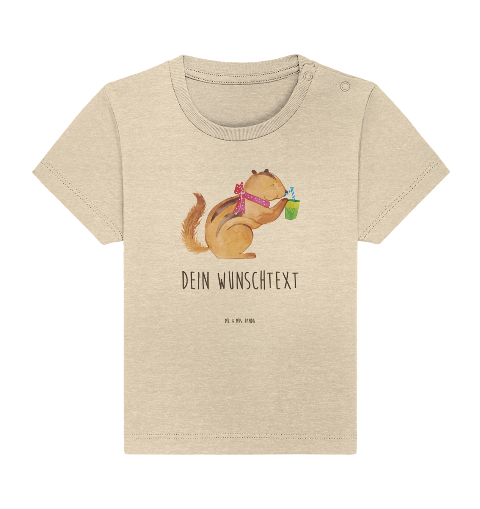 Personalisiertes Baby Shirt Eichhörnchen Smoothie