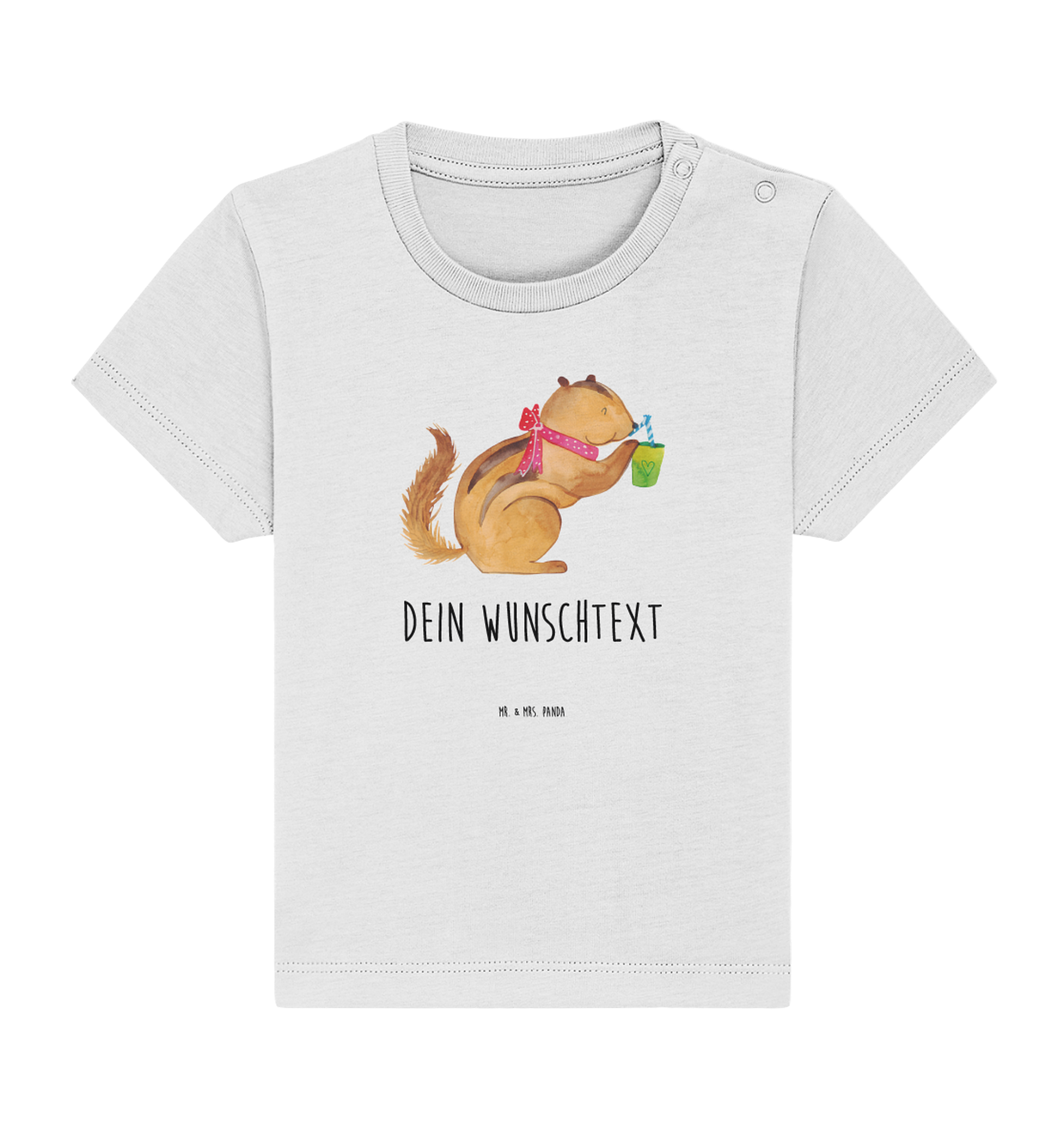 Personalisiertes Baby Shirt Eichhörnchen Smoothie