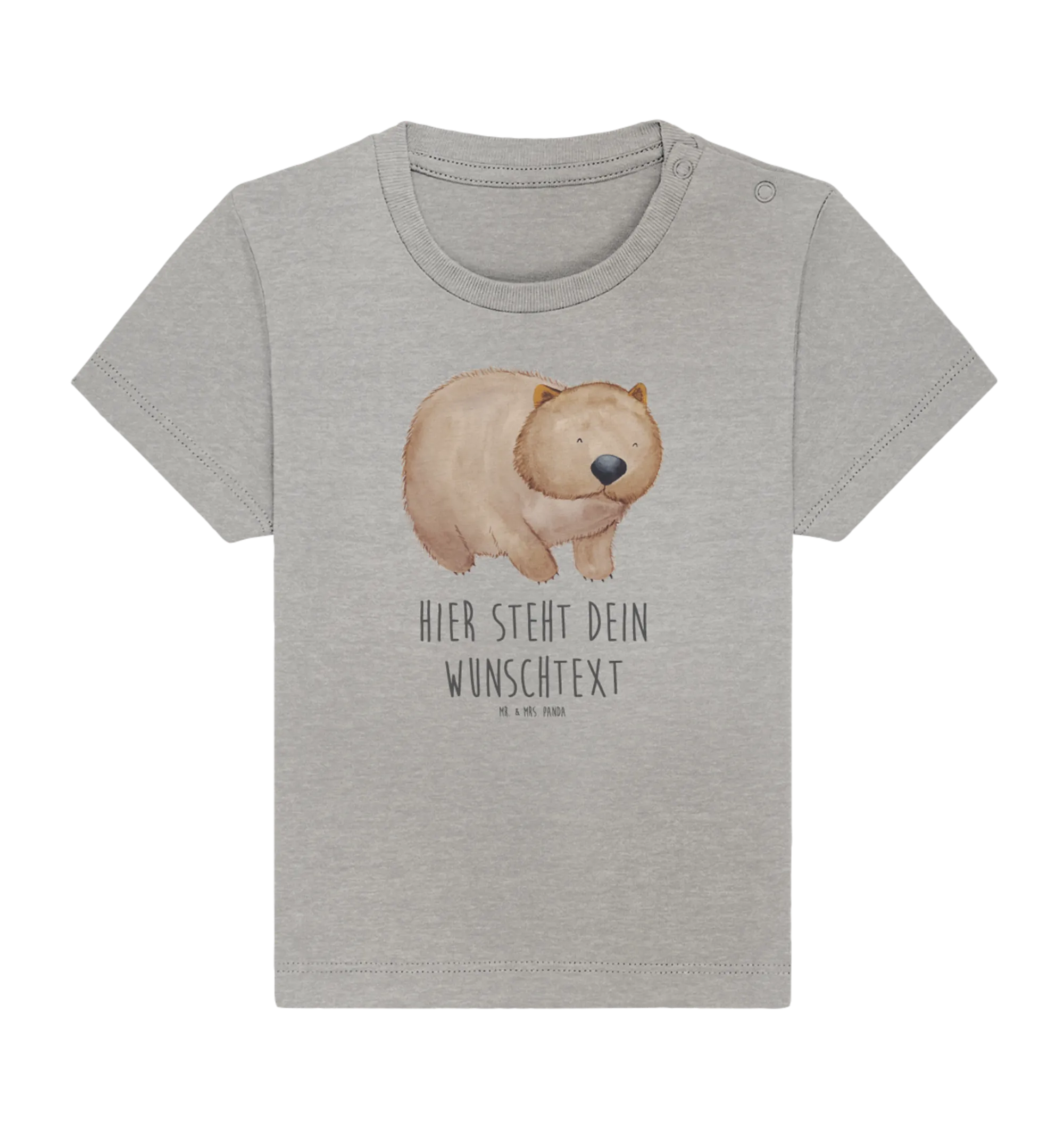 Personalisiertes Baby Shirt Wombat