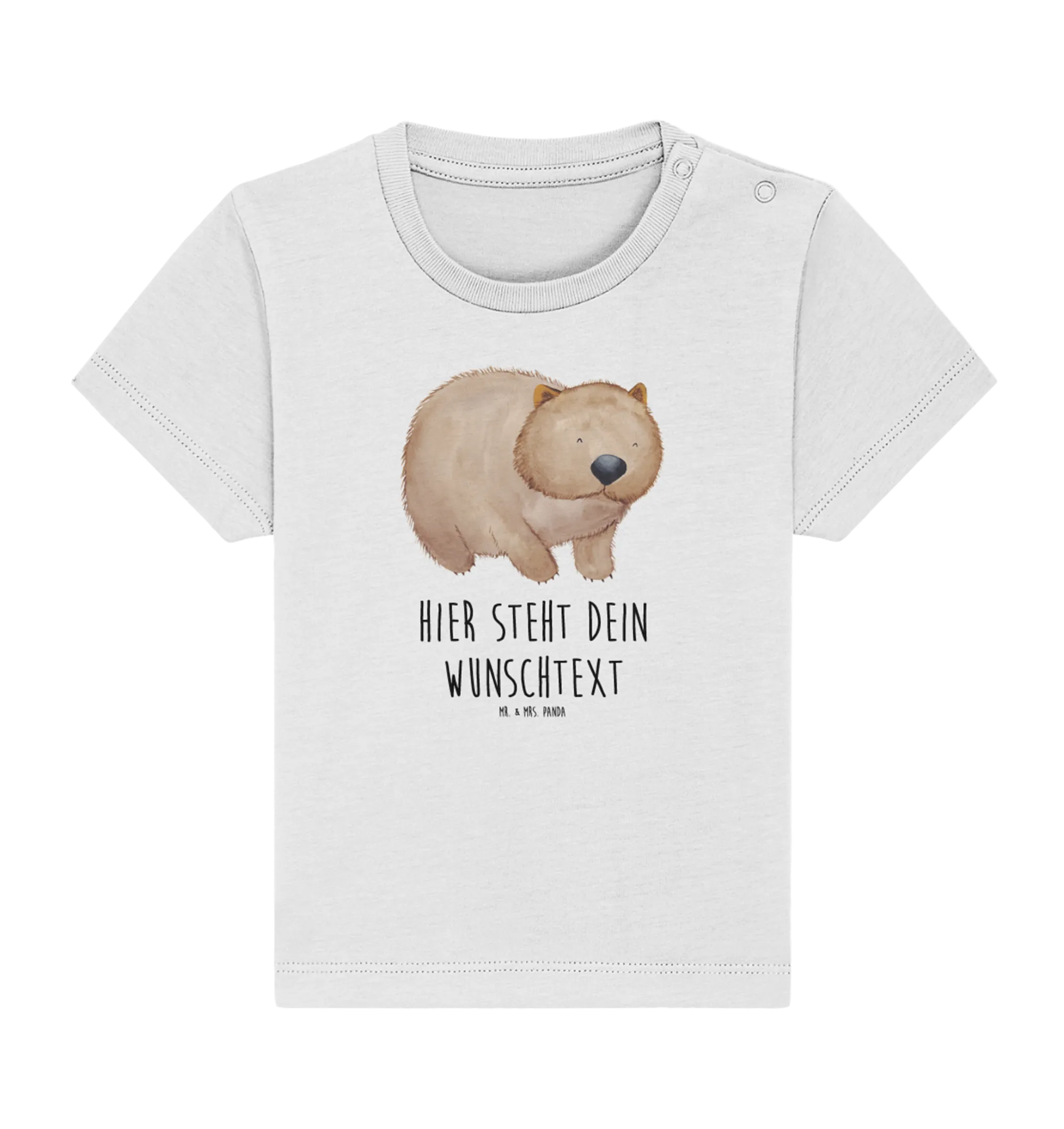 Personalisiertes Baby Shirt Wombat