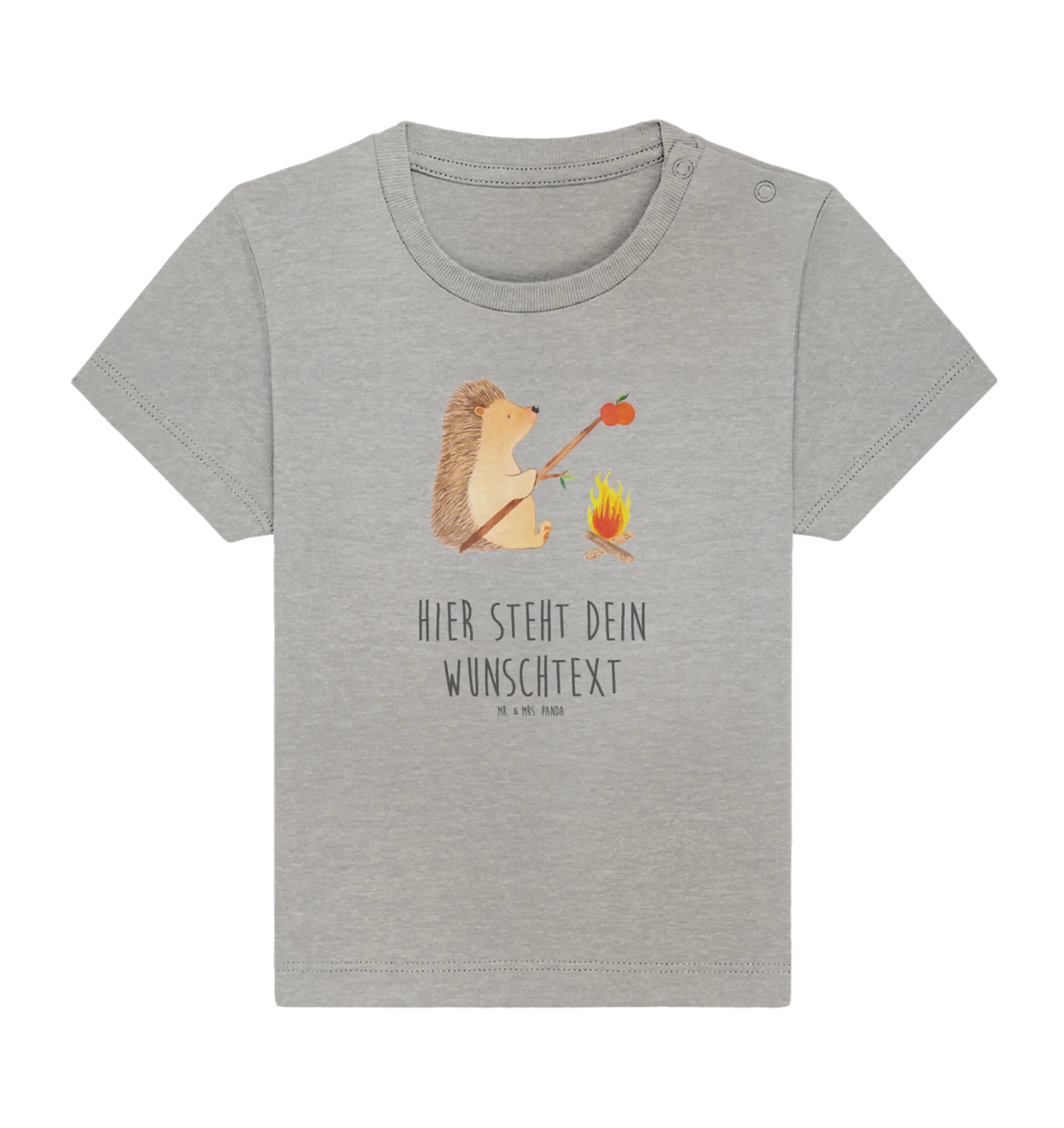 Personalisiertes Baby Shirt Igel Grillen