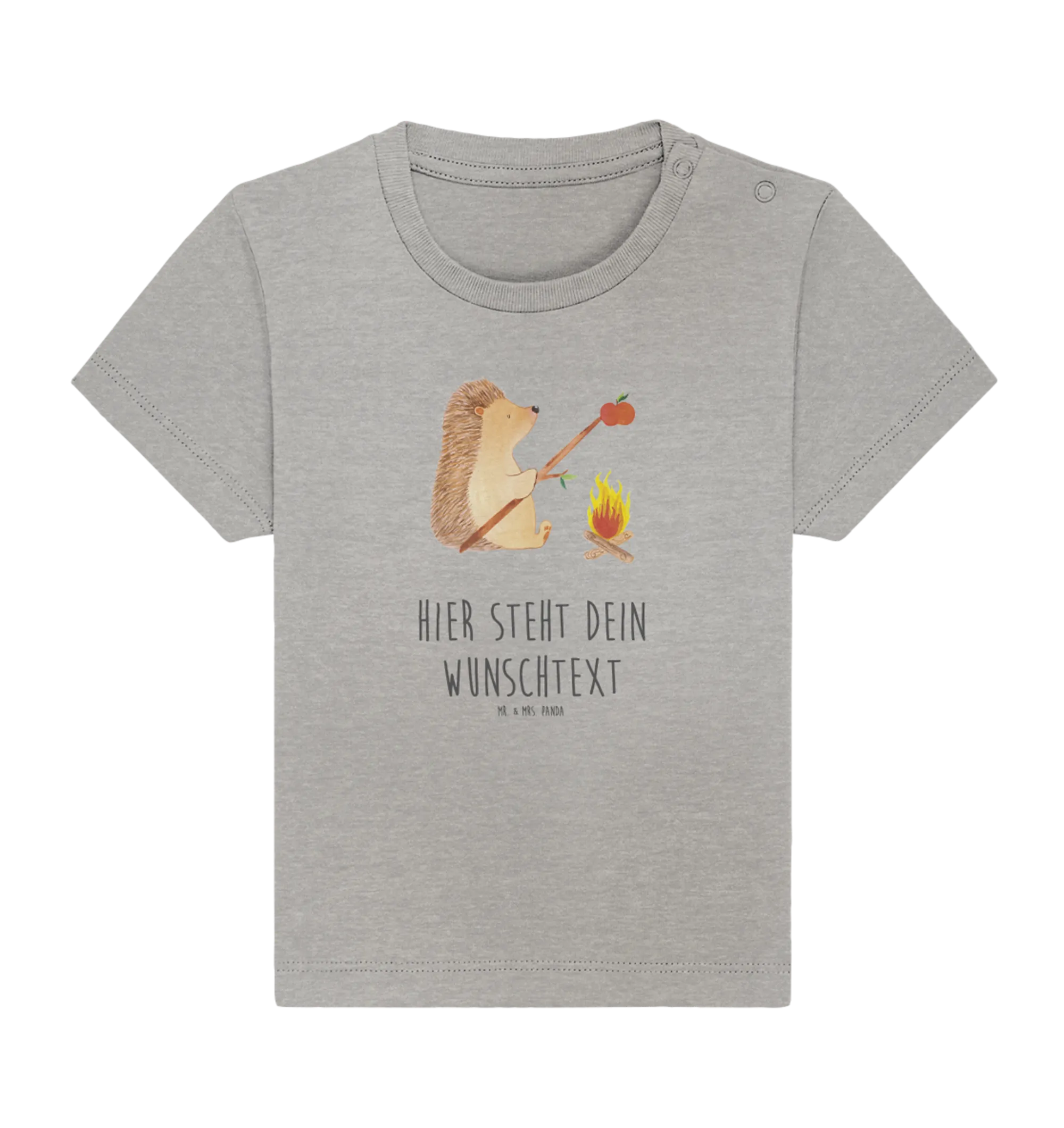 Personalisiertes Baby Shirt Igel Grillen