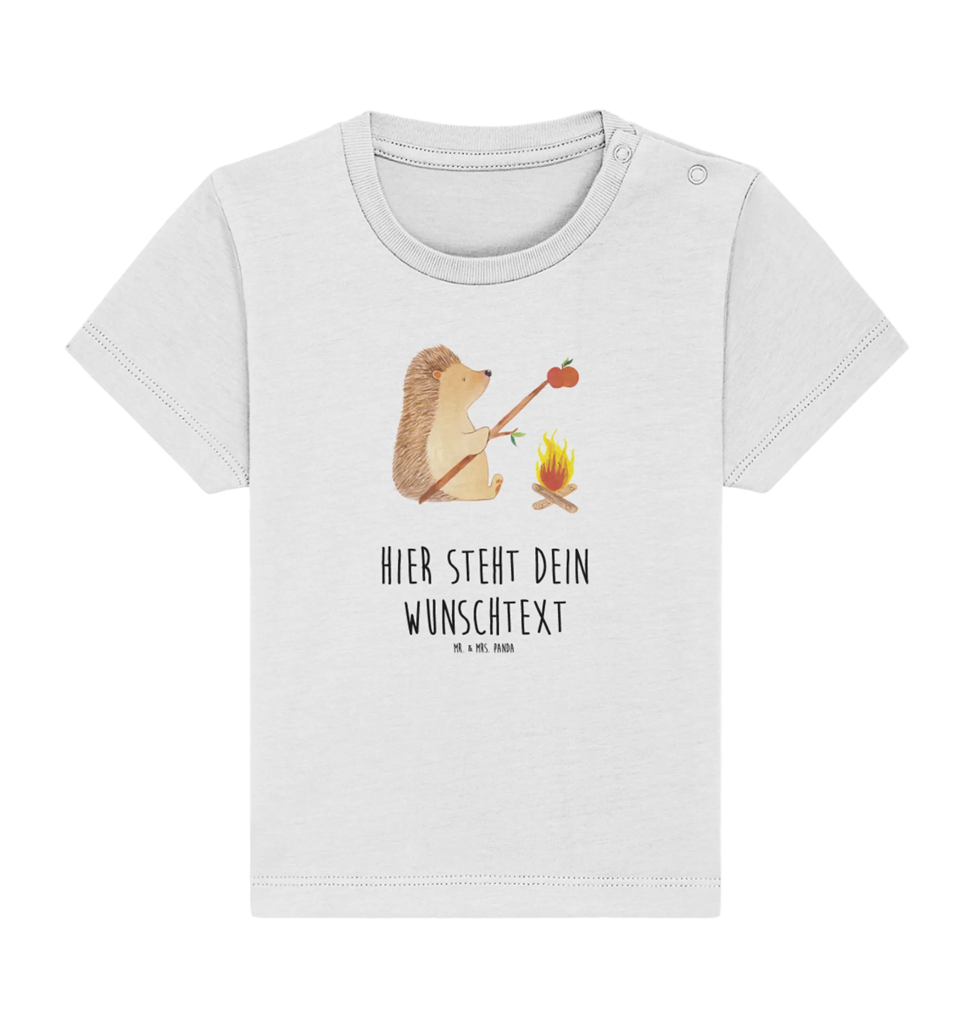 Personalisiertes Baby Shirt Igel Grillen