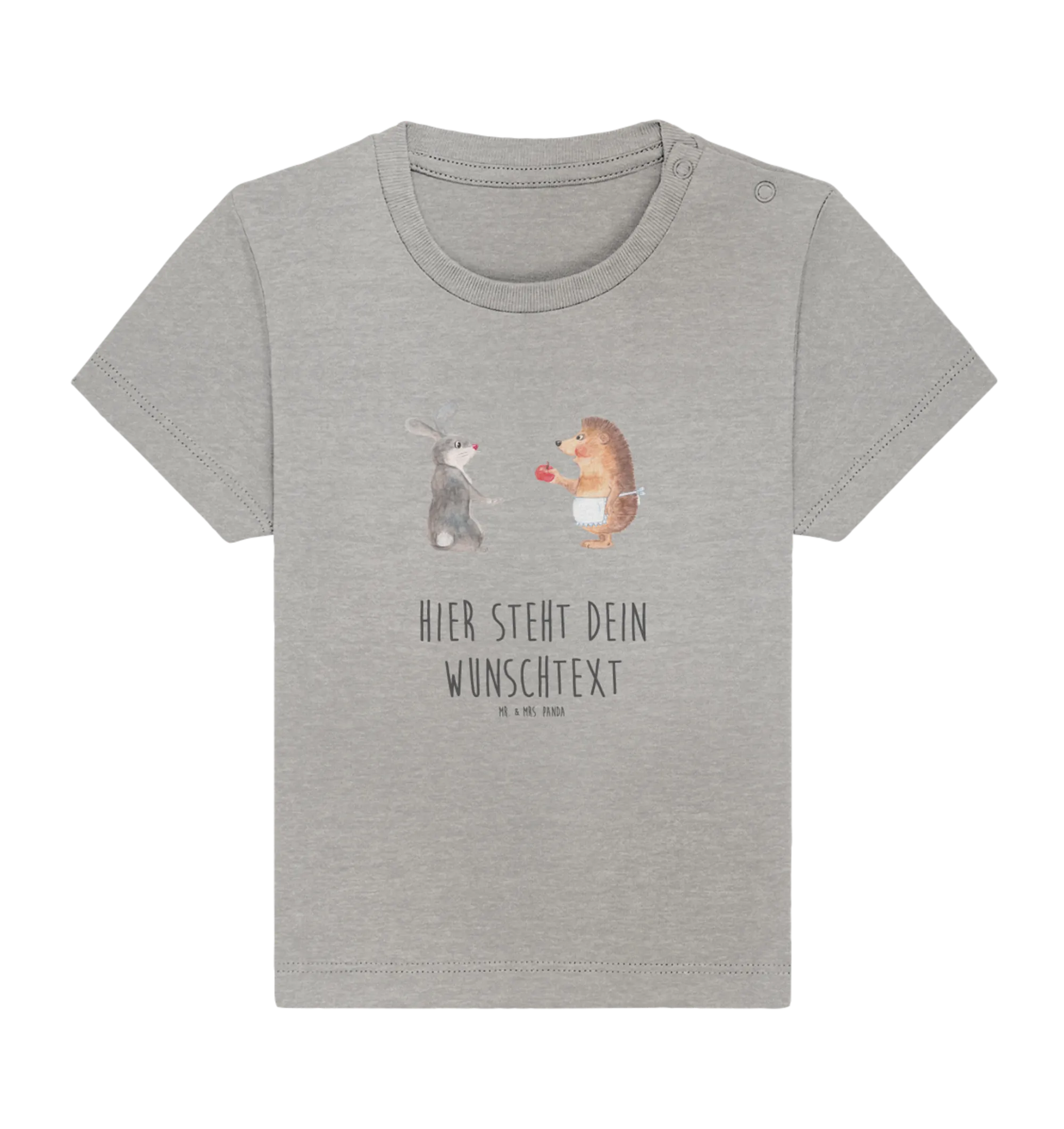 Personalisiertes Baby Shirt Hase Igel