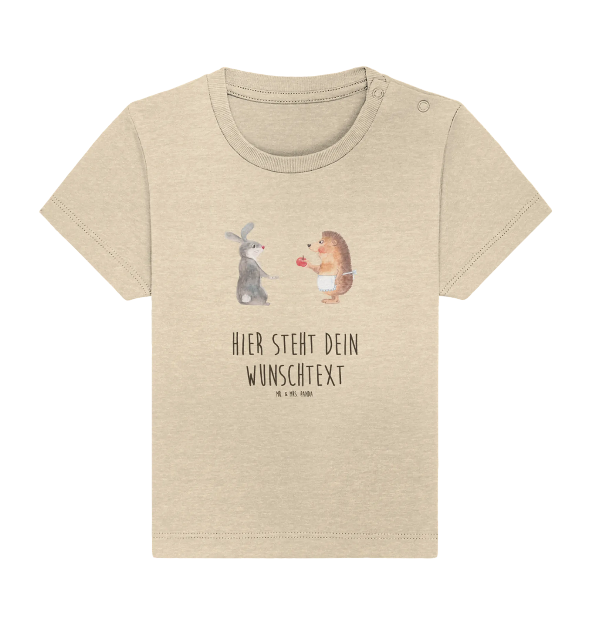 Personalisiertes Baby Shirt Hase Igel