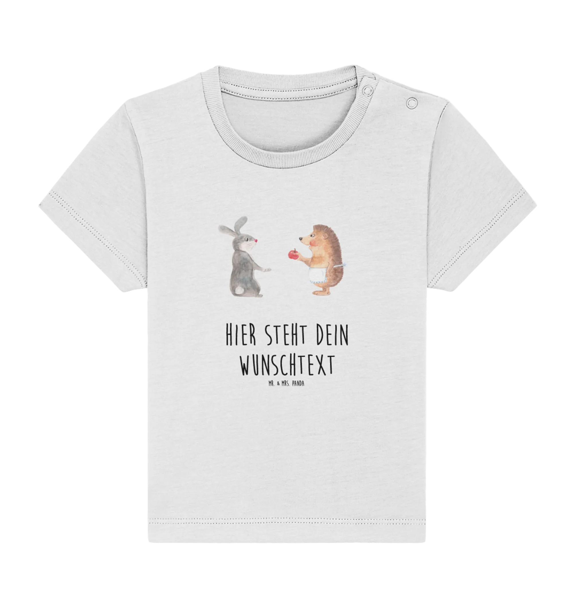 Personalisiertes Baby Shirt Hase Igel