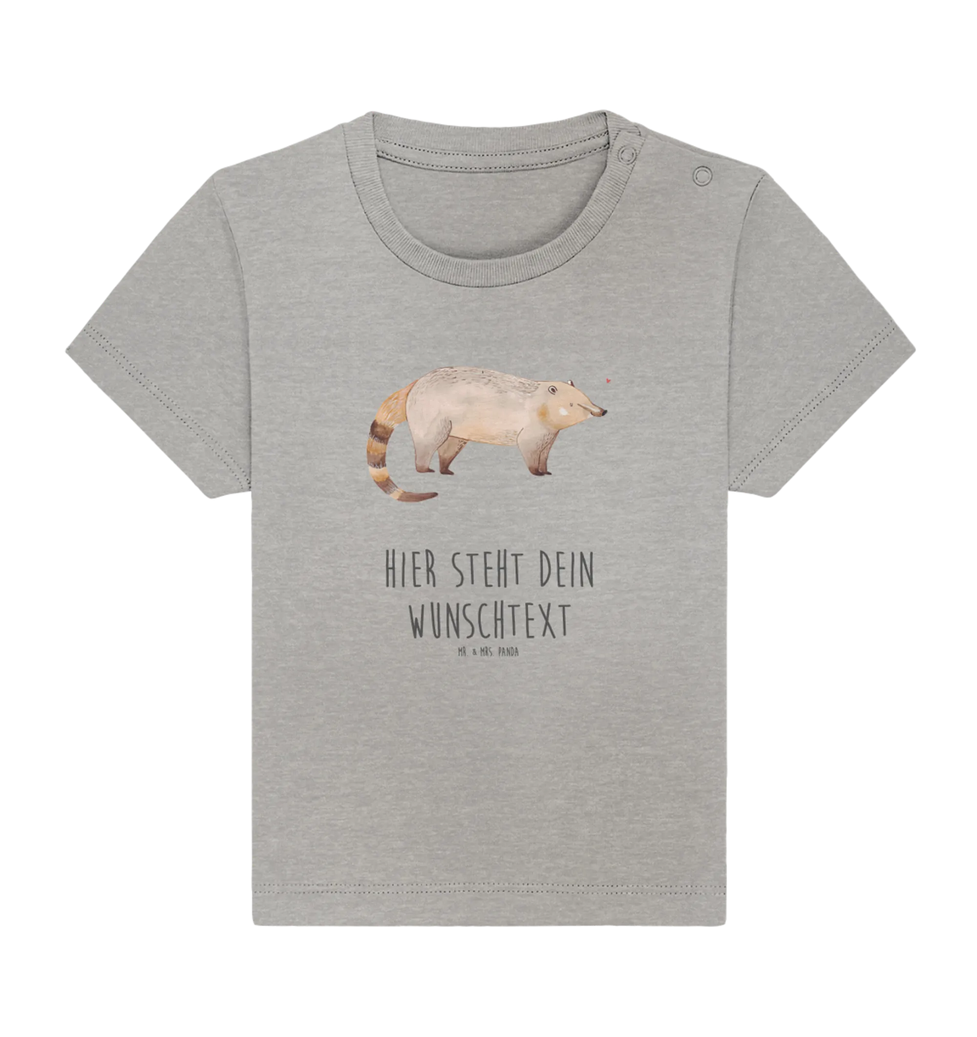 Personalisiertes Baby Shirt Nasenbär